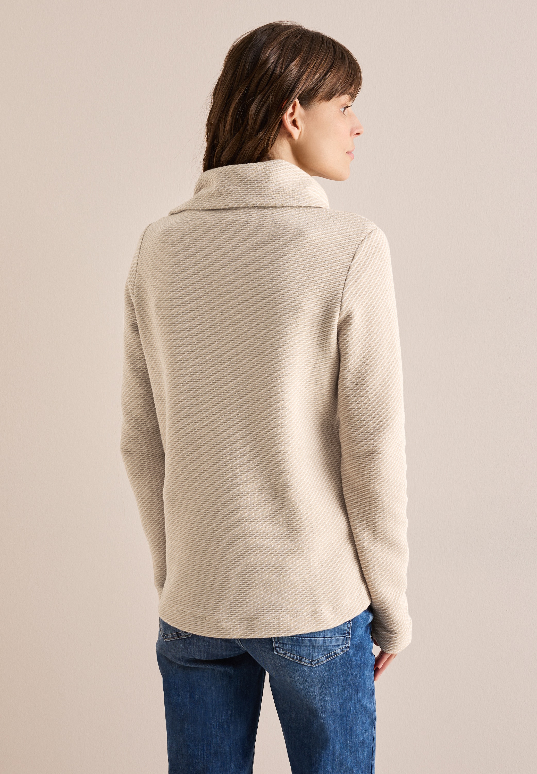 Cecil Sweatjacke, mit Stehkragen günstig online kaufen