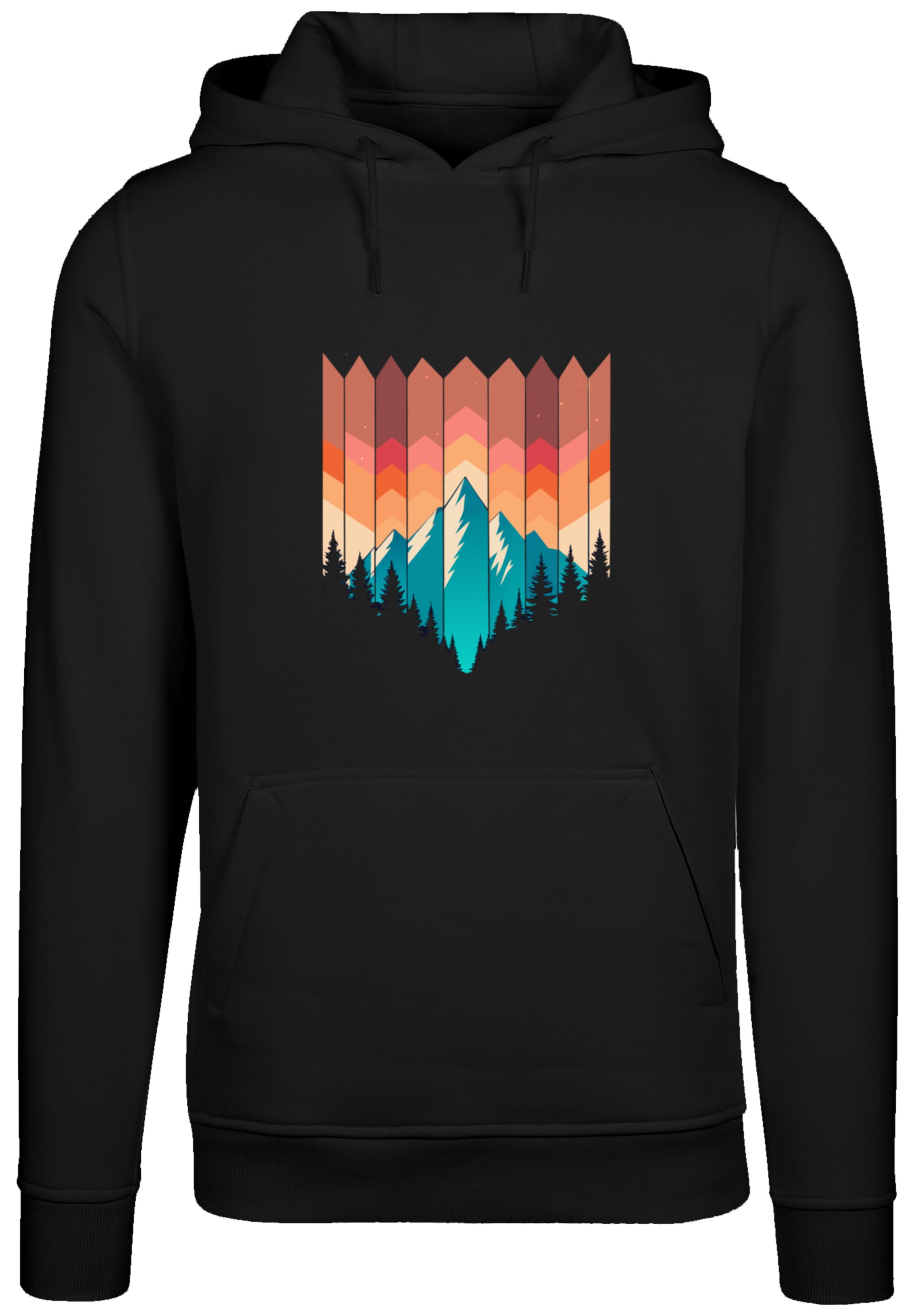 F4NT4STIC Kapuzenpullover »Berg Sonnenuntergang Geometrisch«, Premium Qualität