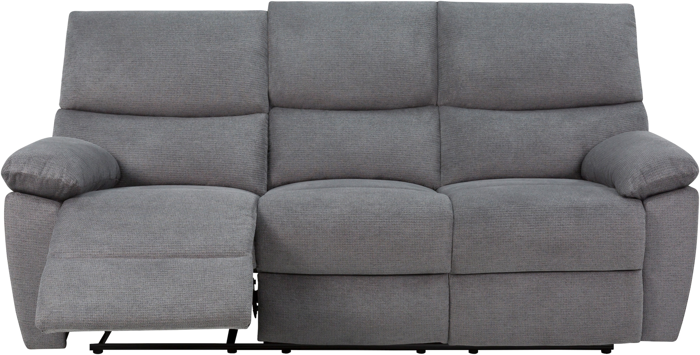 Home affaire 3-Sitzer »LANNOY, manuelle o. elelektrische Relaxfunktion in 2 Sitzen, USB A/C«, Liegefunktion (105°-150°), Reclinersofa, Webstoff, Federkern