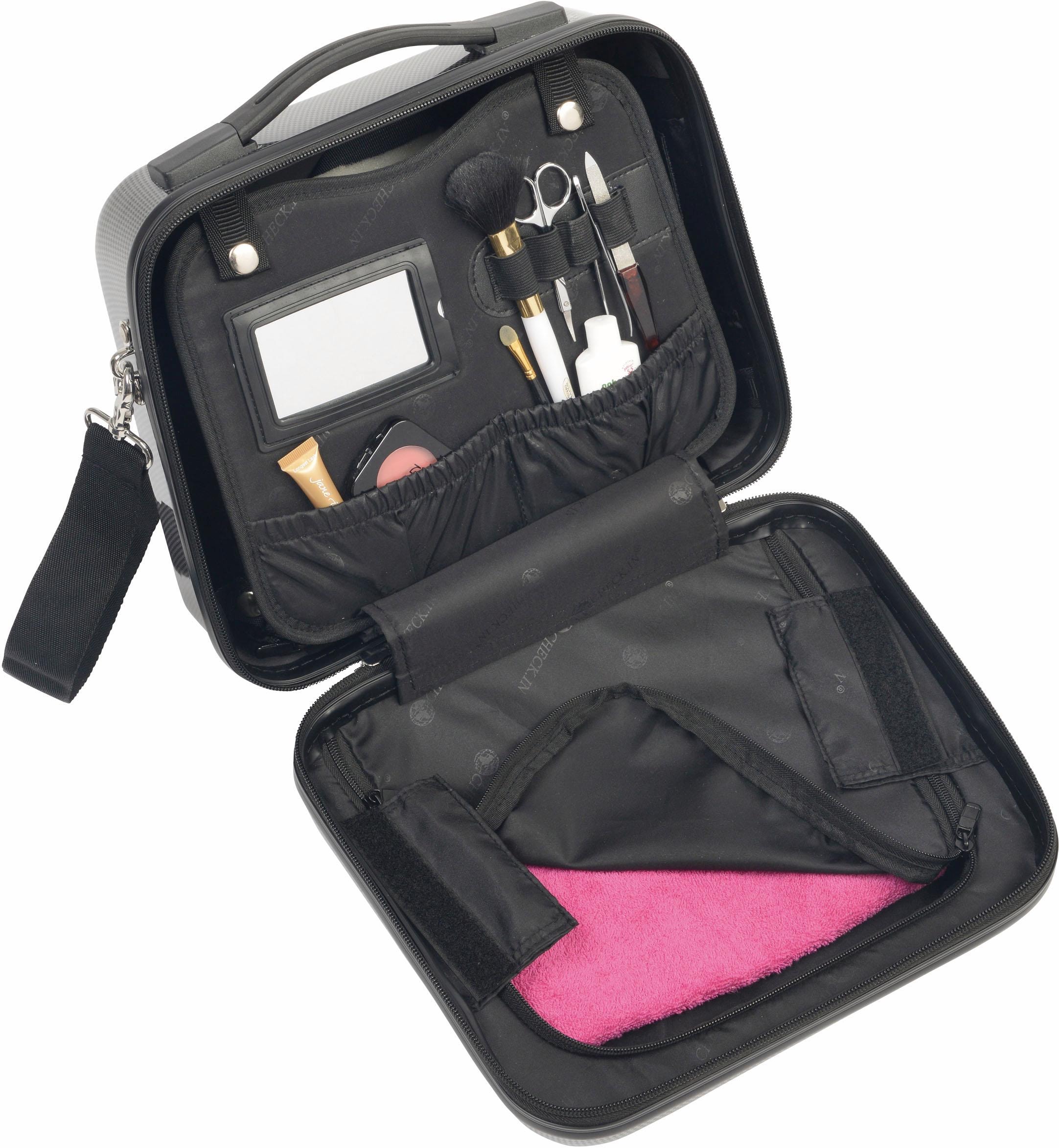 CHECK.IN® Beautycase »London 2.0«, Kosmetiktasche, zum Aufstecken, Reisetasche, mit Schulterriemen