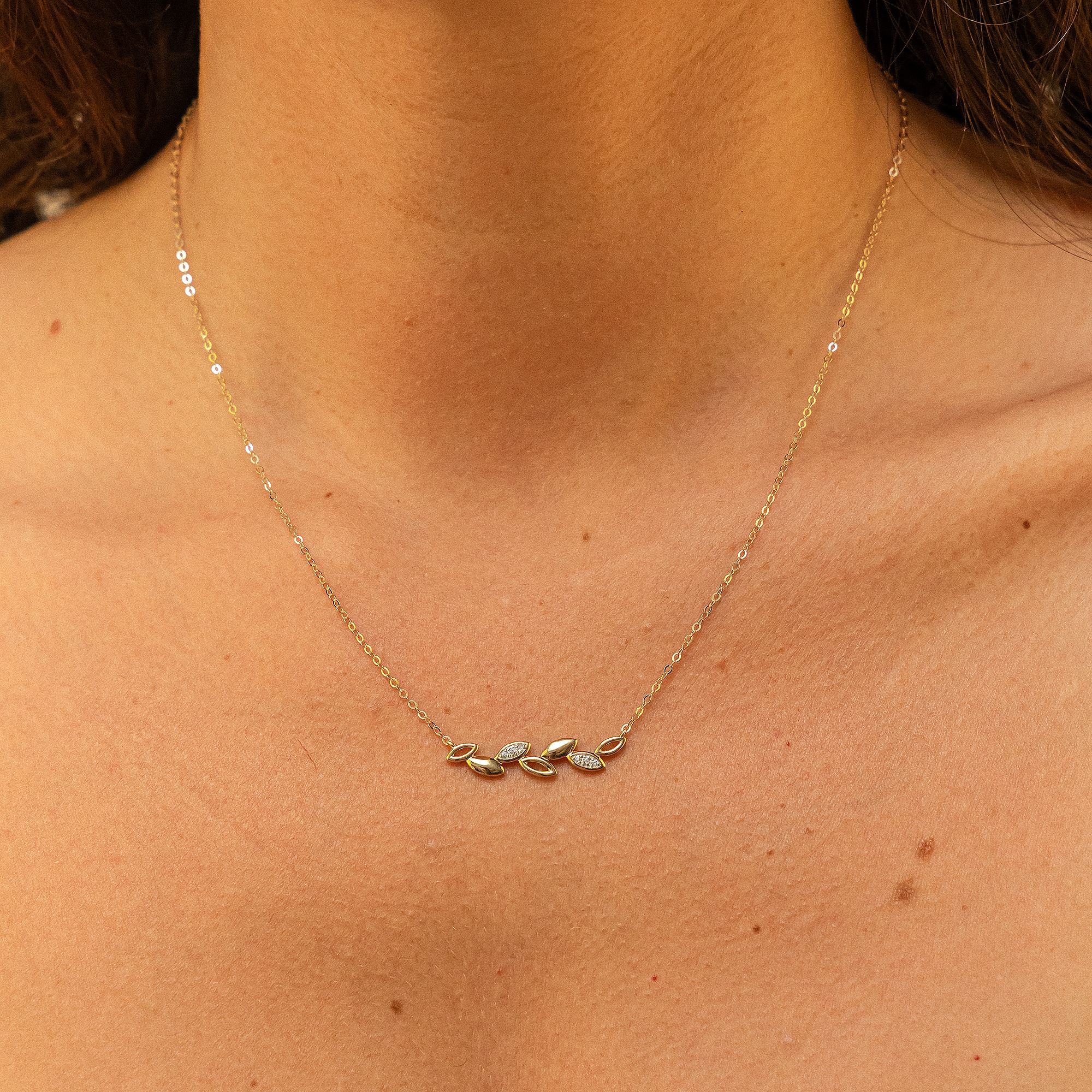 Fascination by Ellen K. Collierkettchen »375 Gold mit 6x Zirkonia weiß«