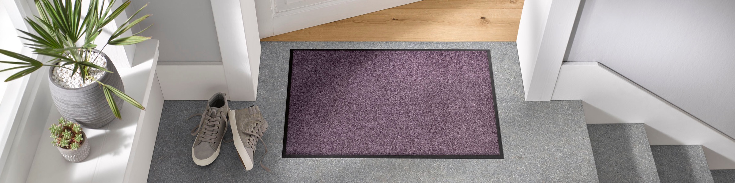 wash+dry by Kleen-Tex Fußmatte "Trend Uni, Schmutzfangmatte, waschbar" rech günstig online kaufen