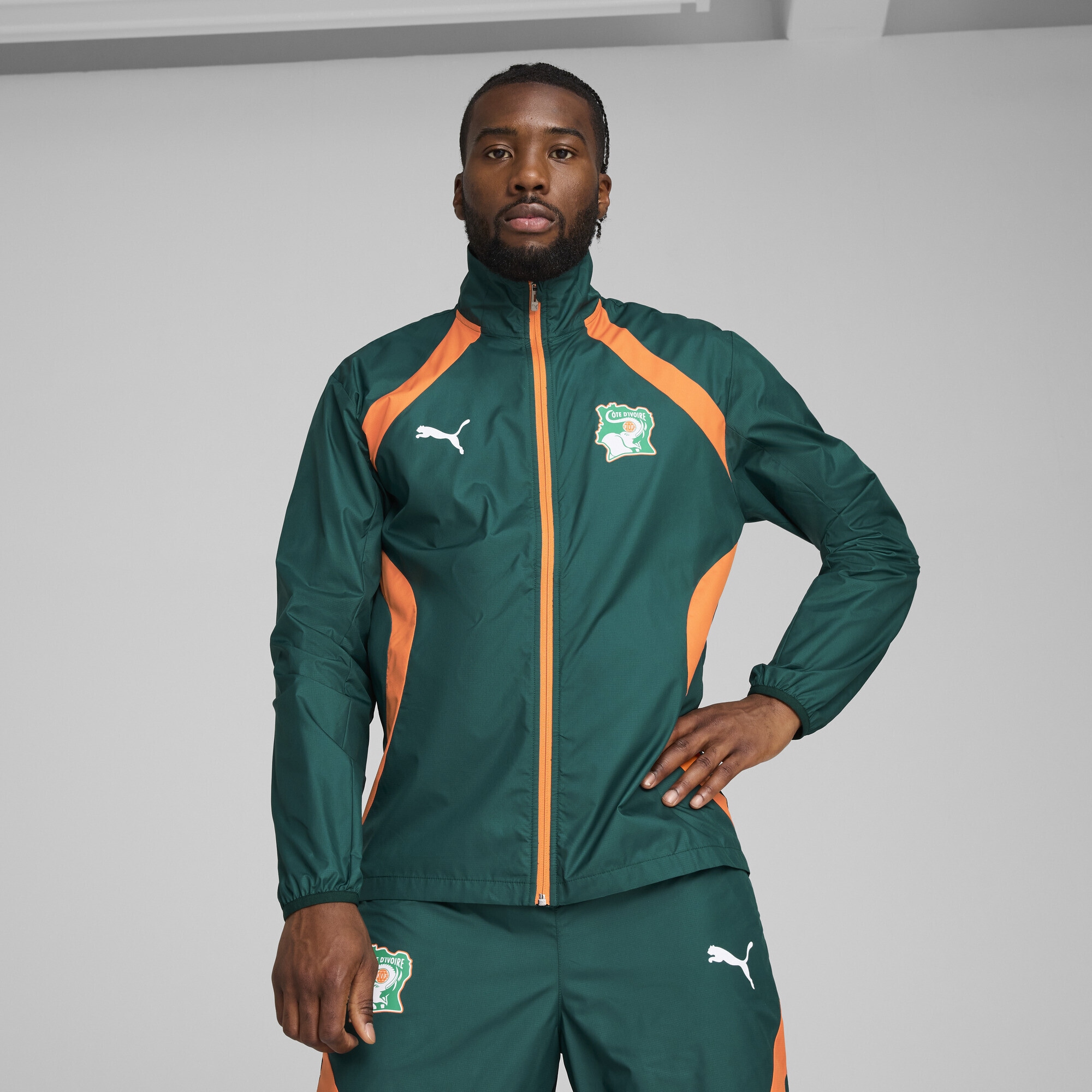 PUMA Trainingsjacke »Elfenbeinküste 2025 Pre-match Gewebte Jacke Herren«