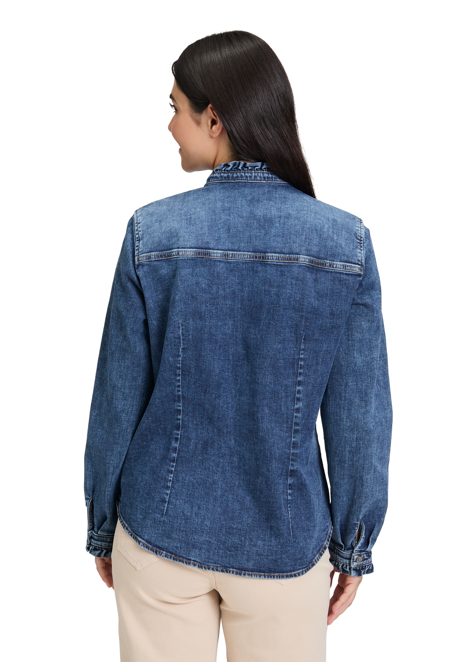 Cartoon Jeansbluse »Cartoon Jeansbluse mit Rüschen«