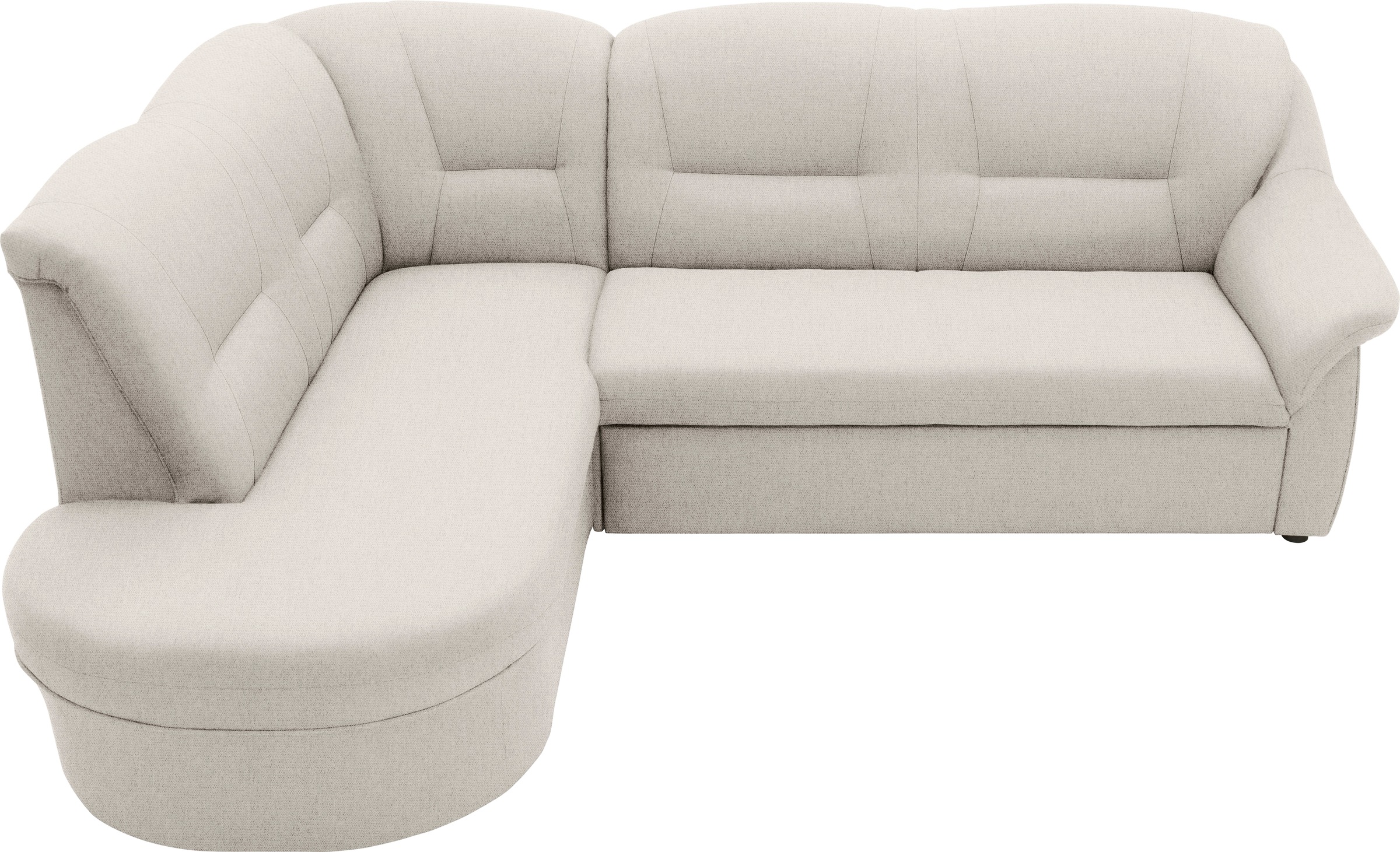 Thumbnail - DOMO collection Ecksofa "Faenza für kleine Räume, Stellmaße 232x176cm, komfortabel, L-Form" mit Ottomane, zeitlos, elega...