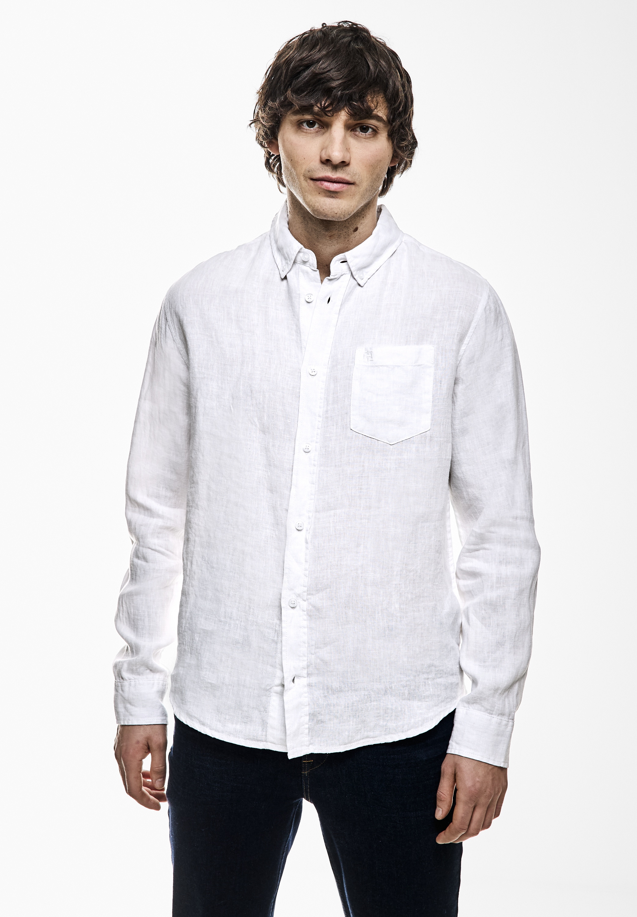 STREET ONE MEN Langarmhemd, soft und weich