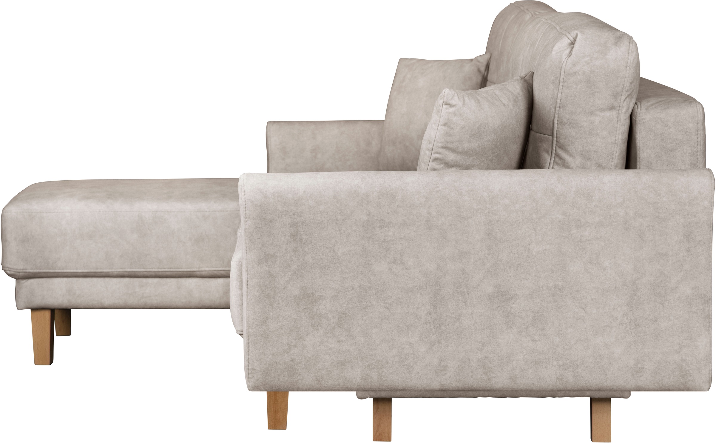Home affaire Ecksofa »TRIPLO optionale Schlafsofa mit Bettkasten, Maße B/T/H: 234/164/89 cm«, L-Form wahlweise mit Bettfunktion - Liegefläche 132x210 cm