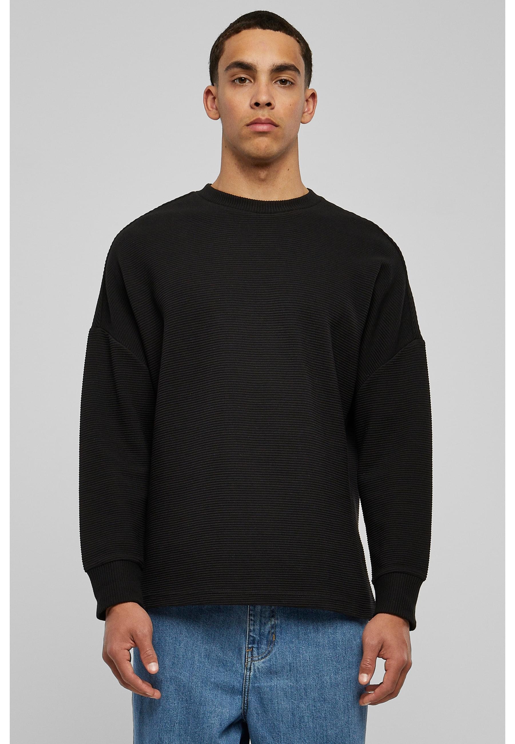 URBAN CLASSICS Rundhalspullover »Urban Classics Herren Cut On Sleeve Naps Interlock Crew«, (1 tlg.)