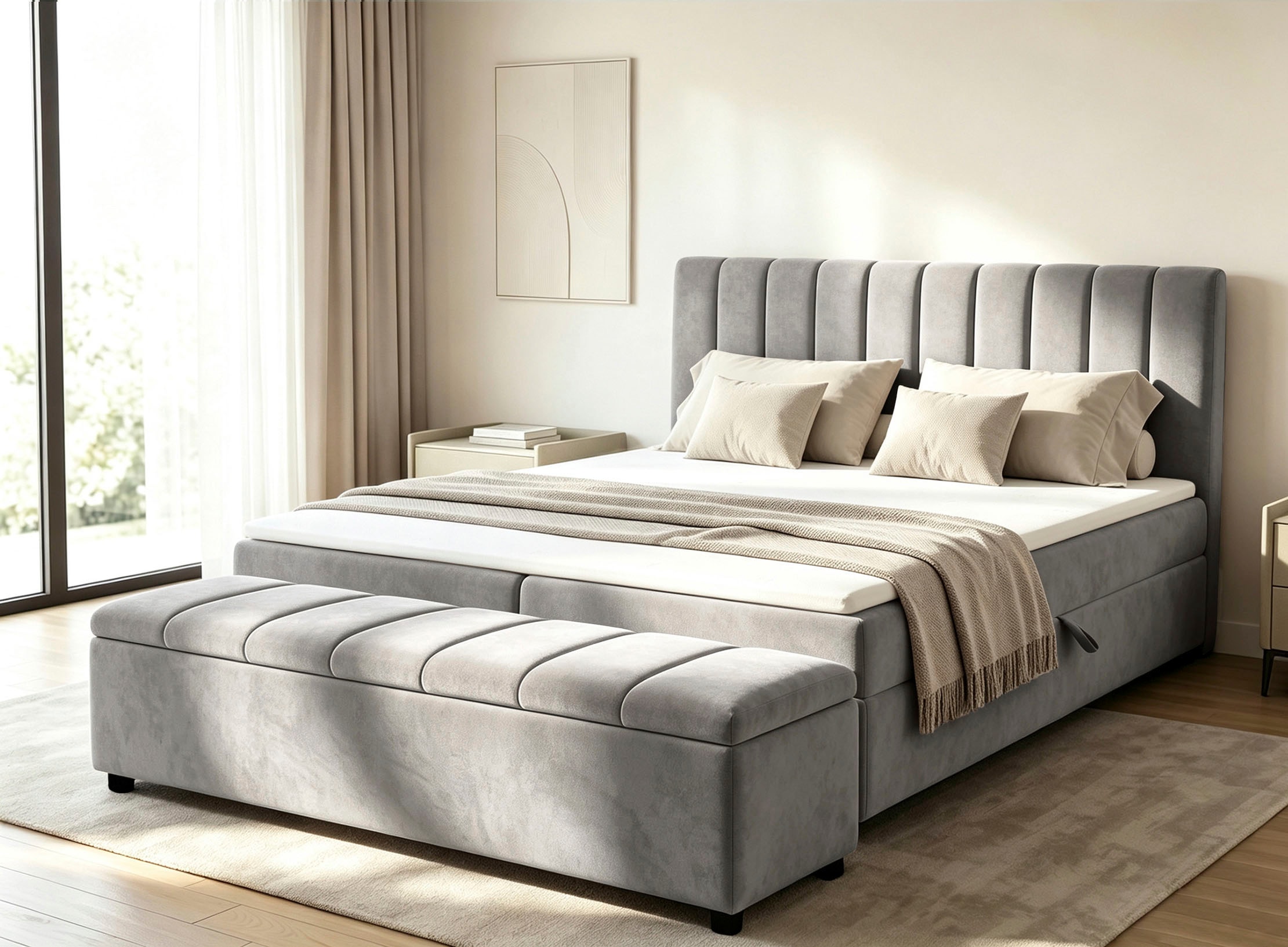 OTTO home Sitzbank »Haileyy mit Stauraum (140L), Breite: 180cm«