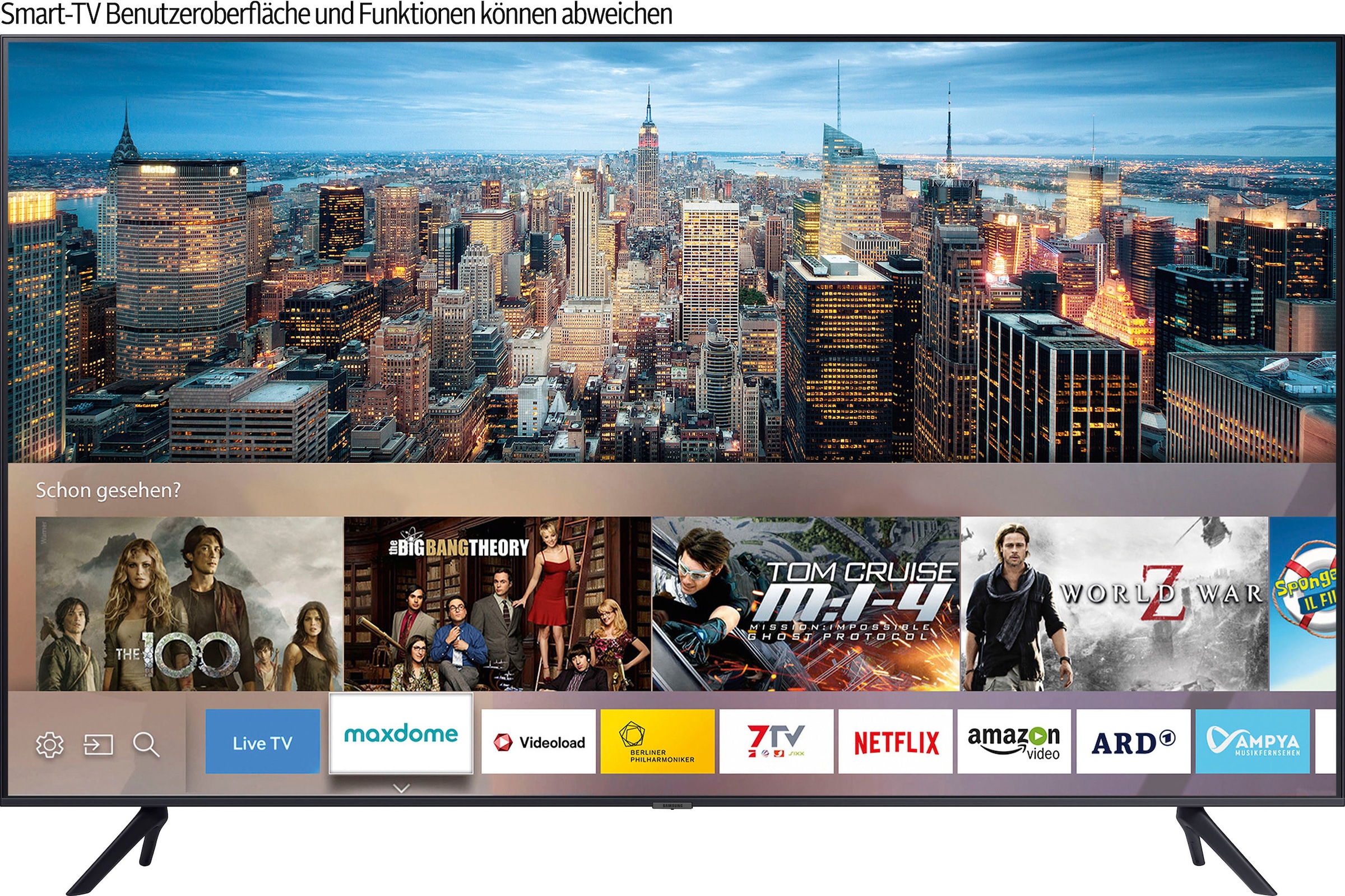 Samsung LED-Fernseher »GU85AU7179U«, 214 cm/85 Zoll, 4K Ultra HD, Smart-TV, HDR-Crystal Prozessor 4K-Q-Symphony-Contrast Enhancer