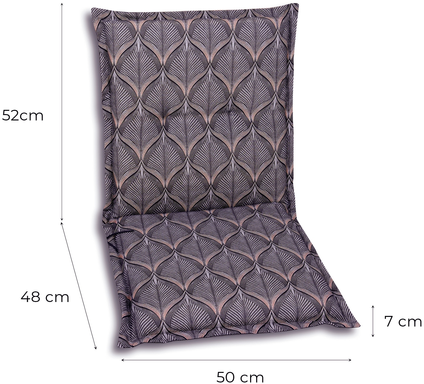 GO-DE Sitzauflage Maße ca.: 50 cm x 100 cm x 7 cm