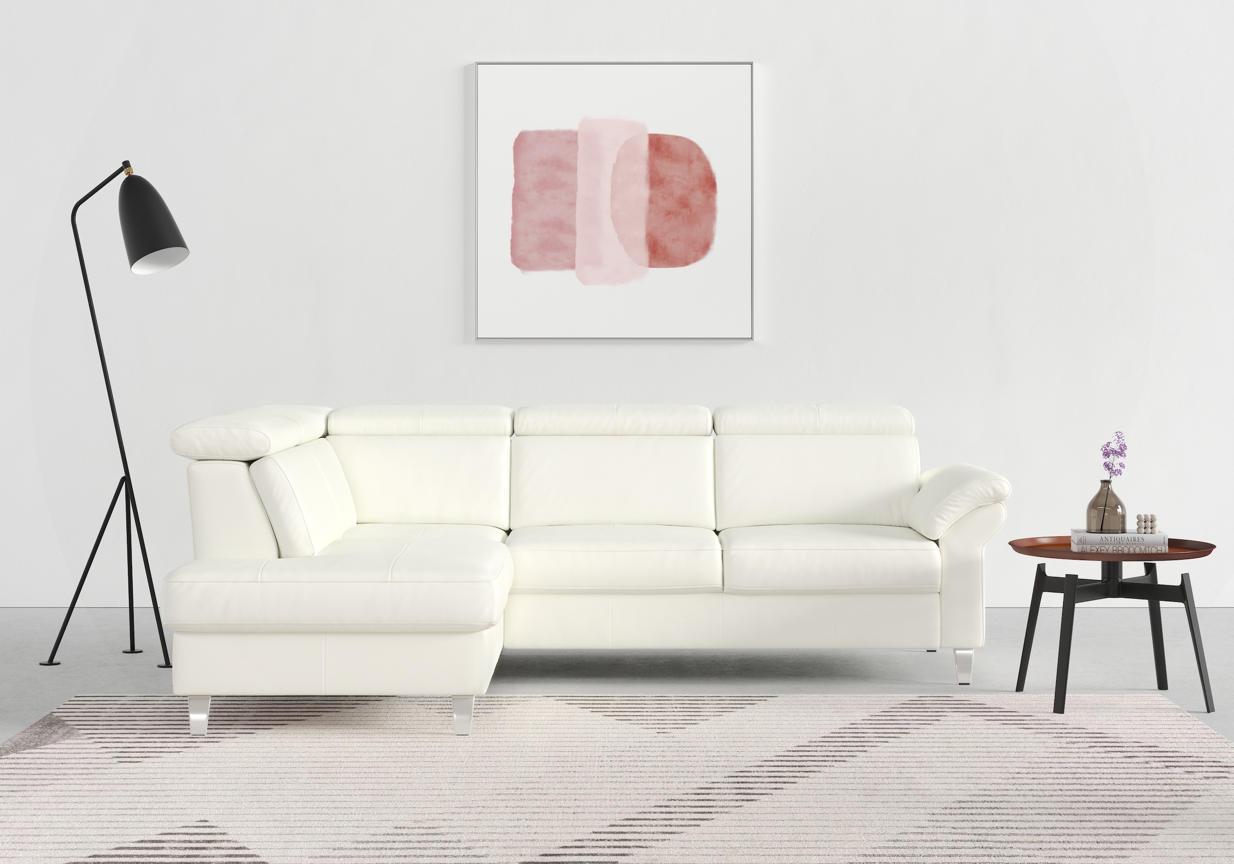 sit&more Ecksofa "Arngast L-Form" inklusive Kopfteilverstellung und Federke günstig online kaufen