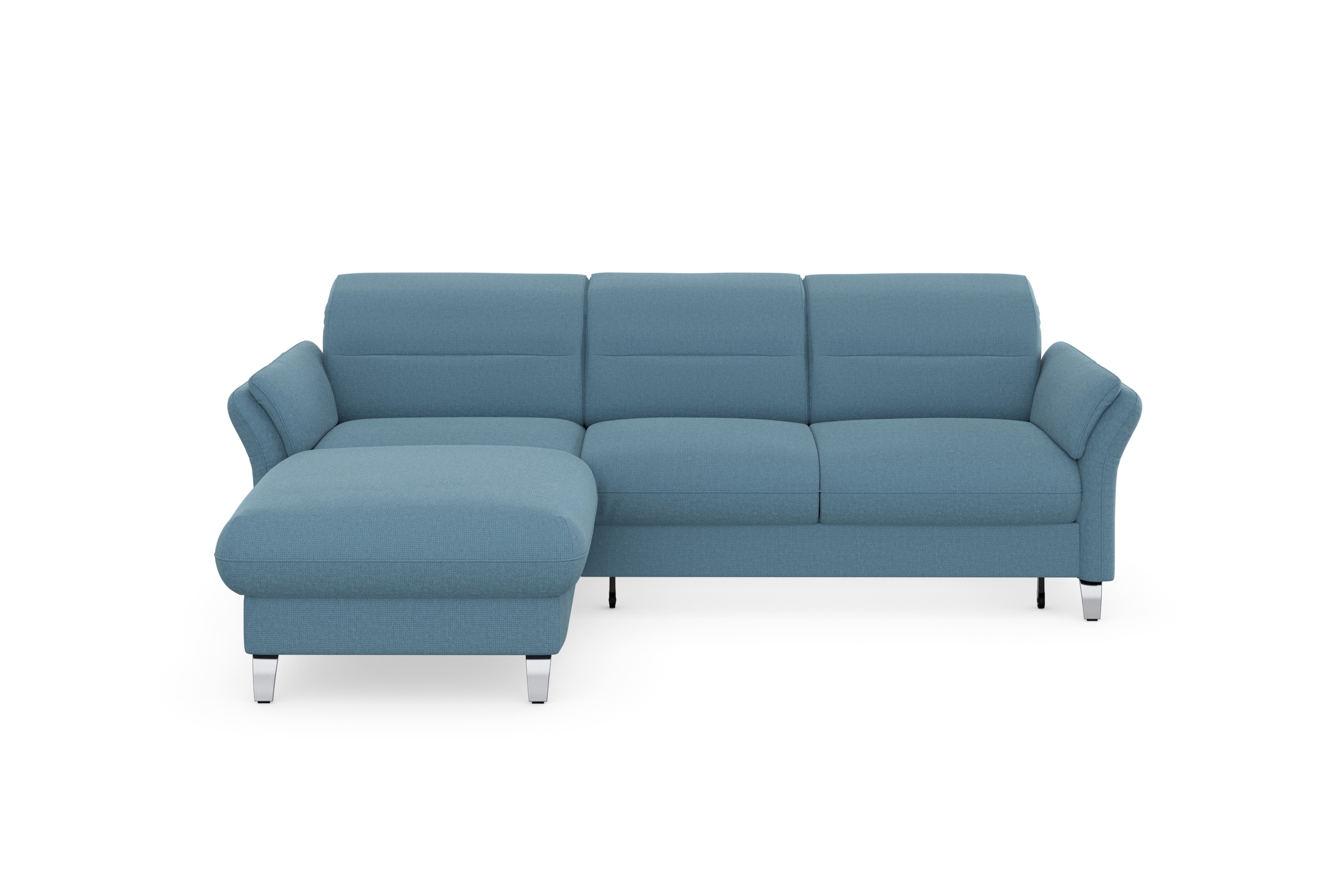 sit&more Ecksofa »Grenoble L-Form mit Federkern«, wahlweise mit Bettfunktion, Bettkasten, Arm- und Kopfteilverstellung