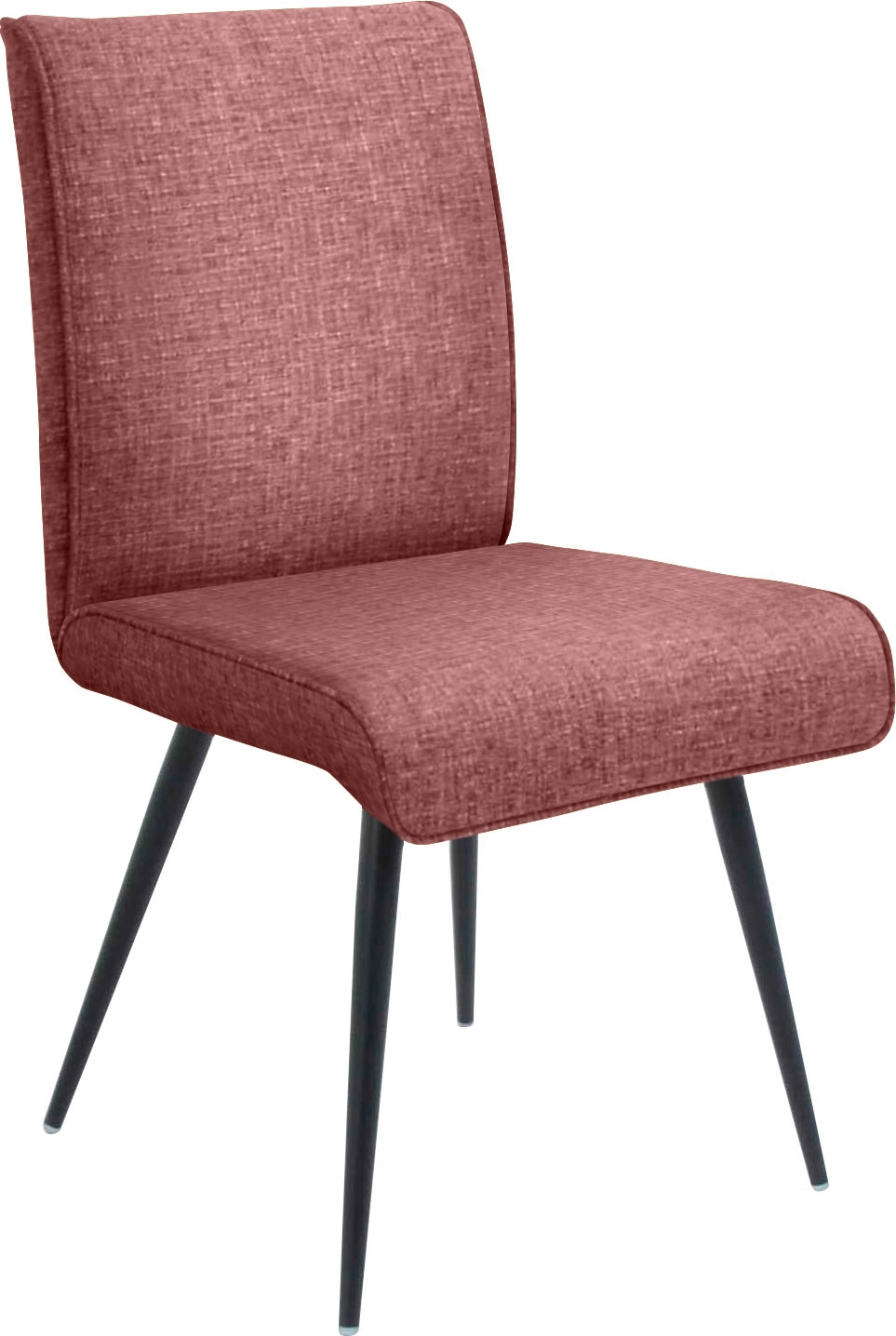 K+W Komfort & Wohnen 1100000002199 "Giacomo I" () 1 Stk.4- Fußstuhl mit umlaufenden 4mm Keder am Rücken und Sitz, Metallfüße