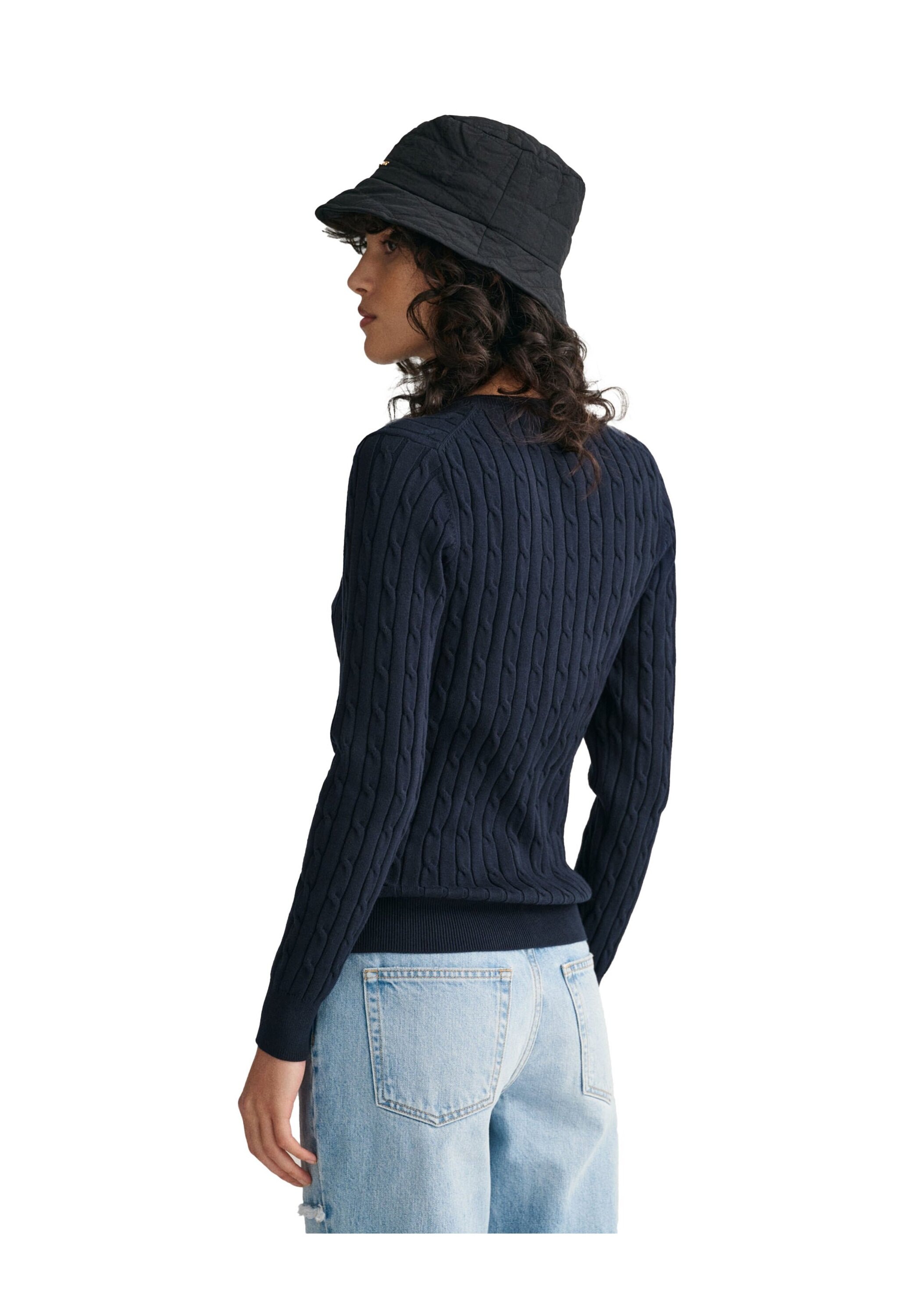 Gant Sweater »Strickpullover STRETCH COTTON CABLE C-NECK«