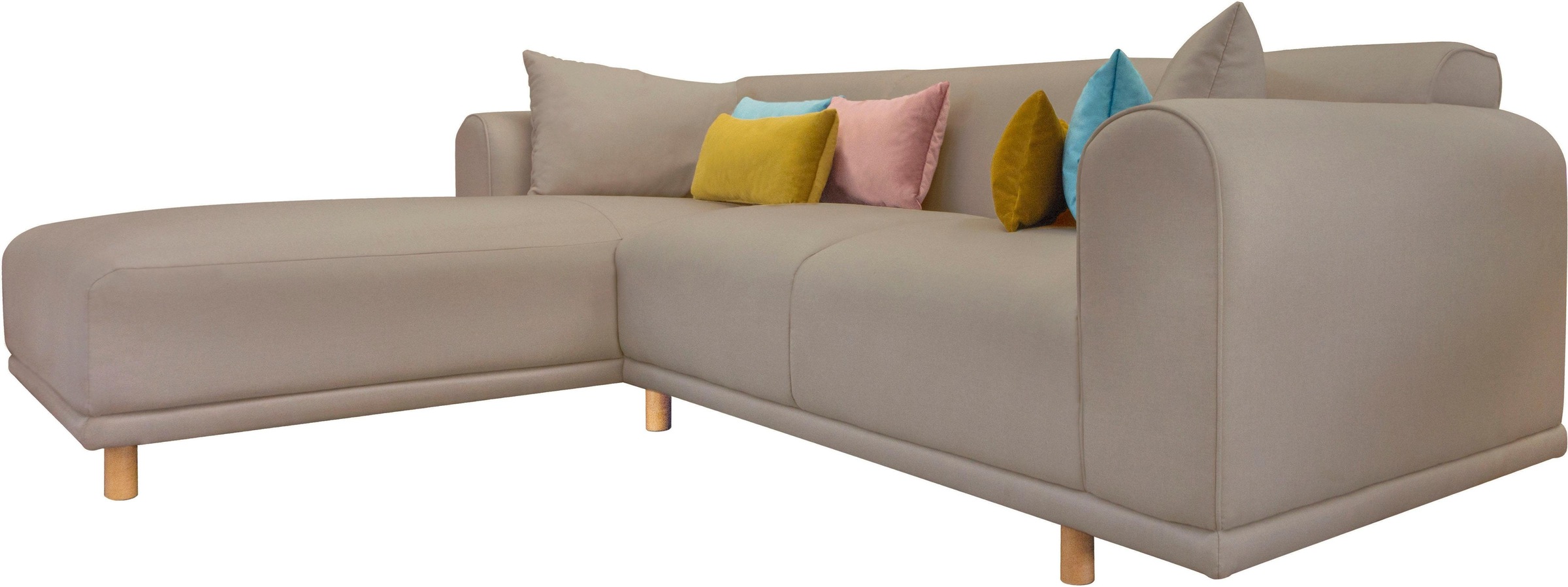 OTTO home Ecksofa »Maroon L-Form« in skandinavischem Design, mit losen Kissen
