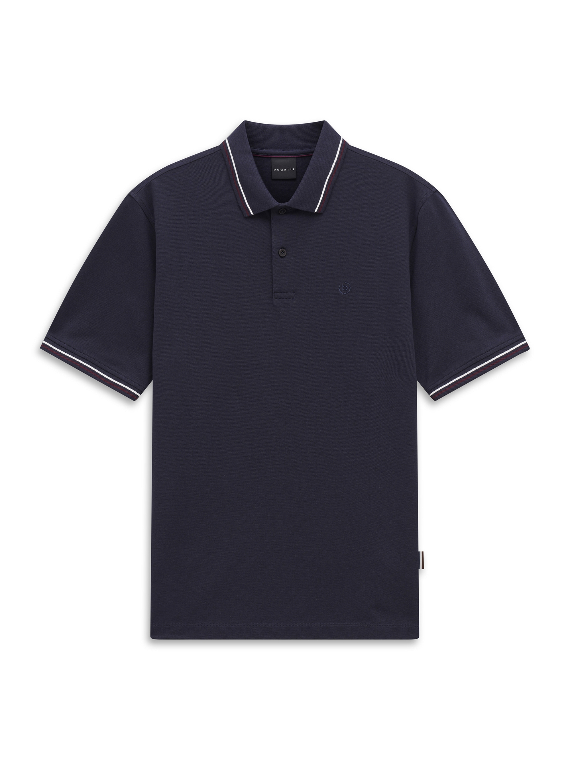 bugatti Poloshirt »Modern Fit« Modern Fit Baumwoll-Piqué Kurzarm Polokragen