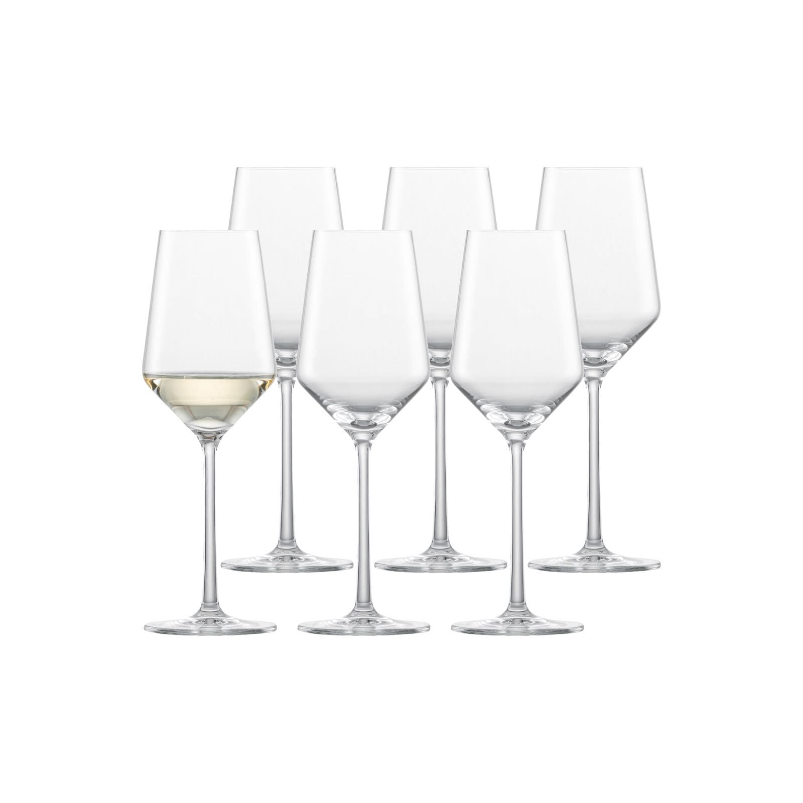 ZWIESEL GLAS Weißweinglas "Riesling Weißweingläser Pure 300 ml 6er Set transparent", transparent, Trinkgefäße