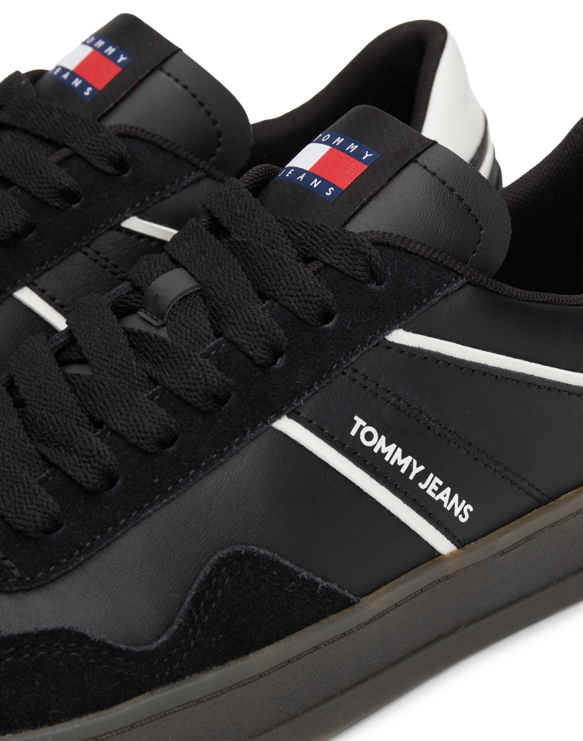 Tommy Jeans Plateausneaker "TJM LEATHER RETRO CUPSOLE", Freizeitschuh, Halb günstig online kaufen