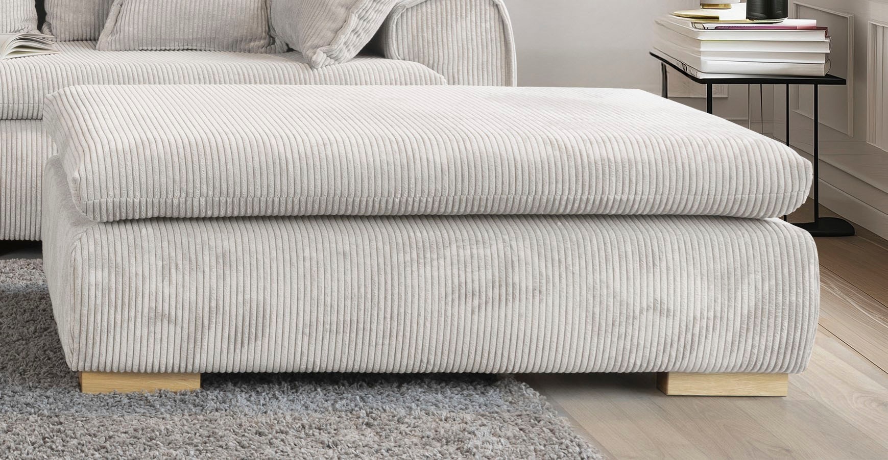 Home affaire Polsterhocker "Katja, B: 118 cm" individuell zu kombinieren günstig online kaufen