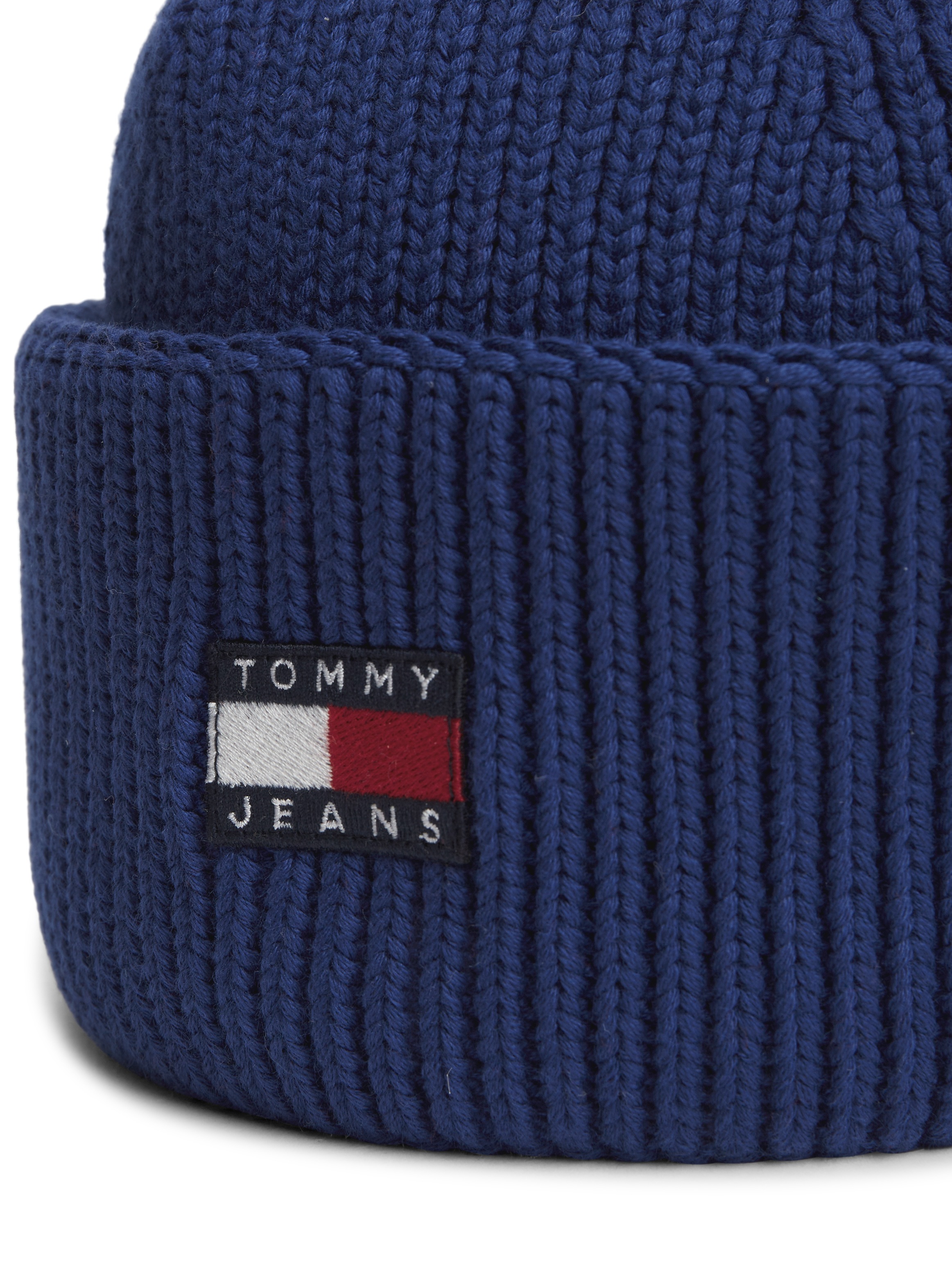 Tommy Jeans Beanie »TJM HERITAGE SHORT« Umfang 58 cm, im Fischermann-Style