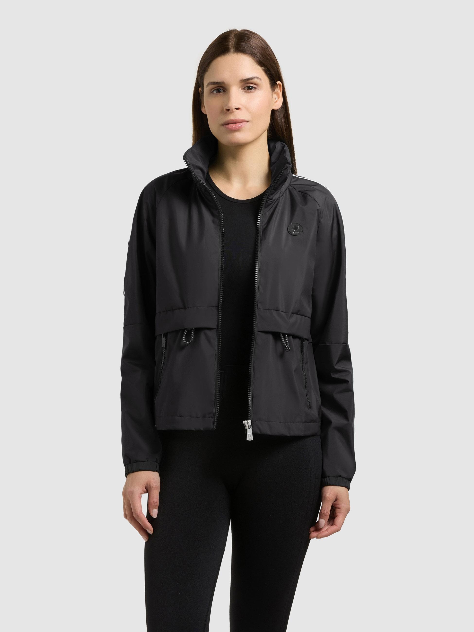 khujo Windbreaker »Olia« mit Kapuze Übergangsjacke mit im Kragen verstaubarer Kapuze