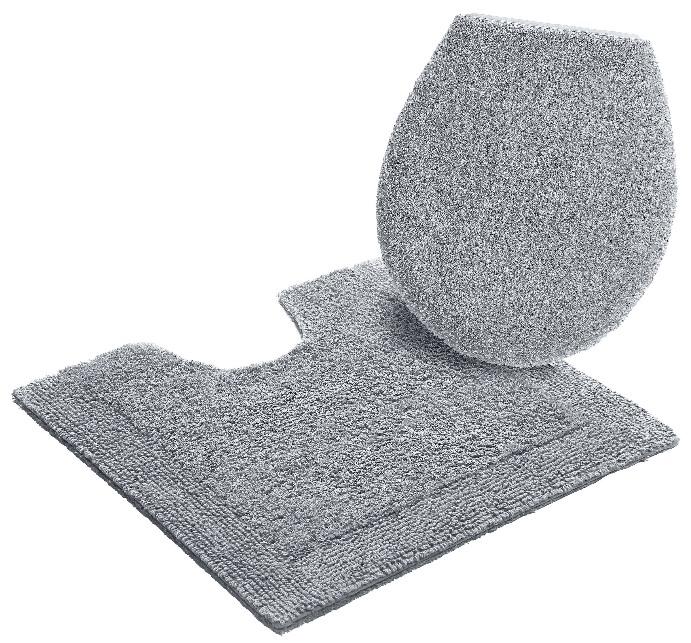 my home Badematte »Kapra, Badvorleger, Badezimmer Teppich«, beidseitig nutzbar-fußbodenheizungsgeeignet-strapazierfähig, mit Bordüre, Badteppich, Badematte
