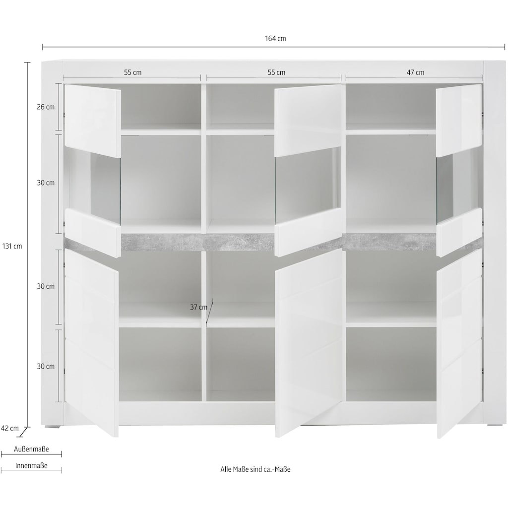 INOSIGN Highboard »Carat«