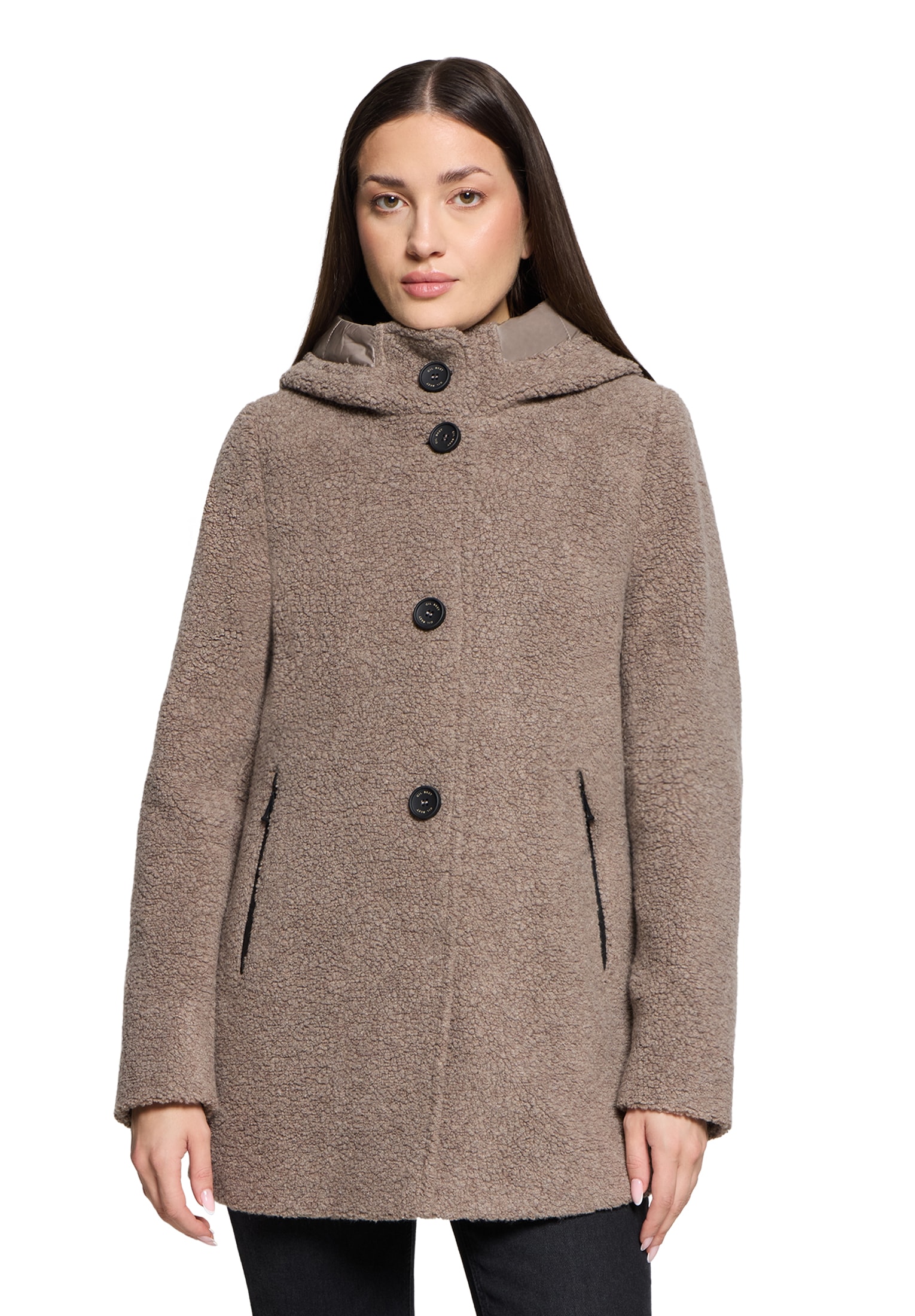 Gil Bret Wolljacke "Damen Wolljacke mit Kapuze" mit Kapuze günstig online kaufen