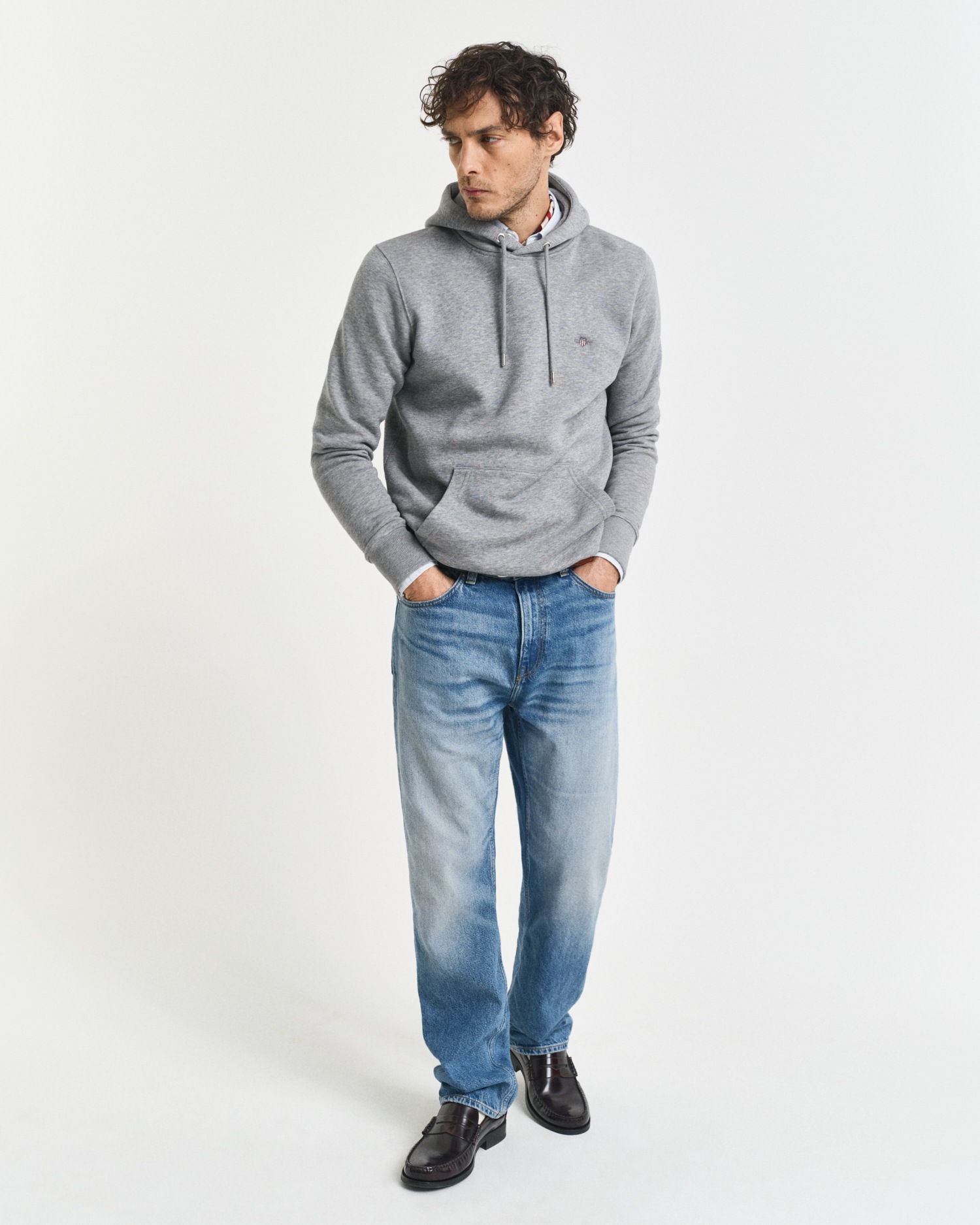 GANT Kapuzensweater - Hoodie  grau   S herren 4