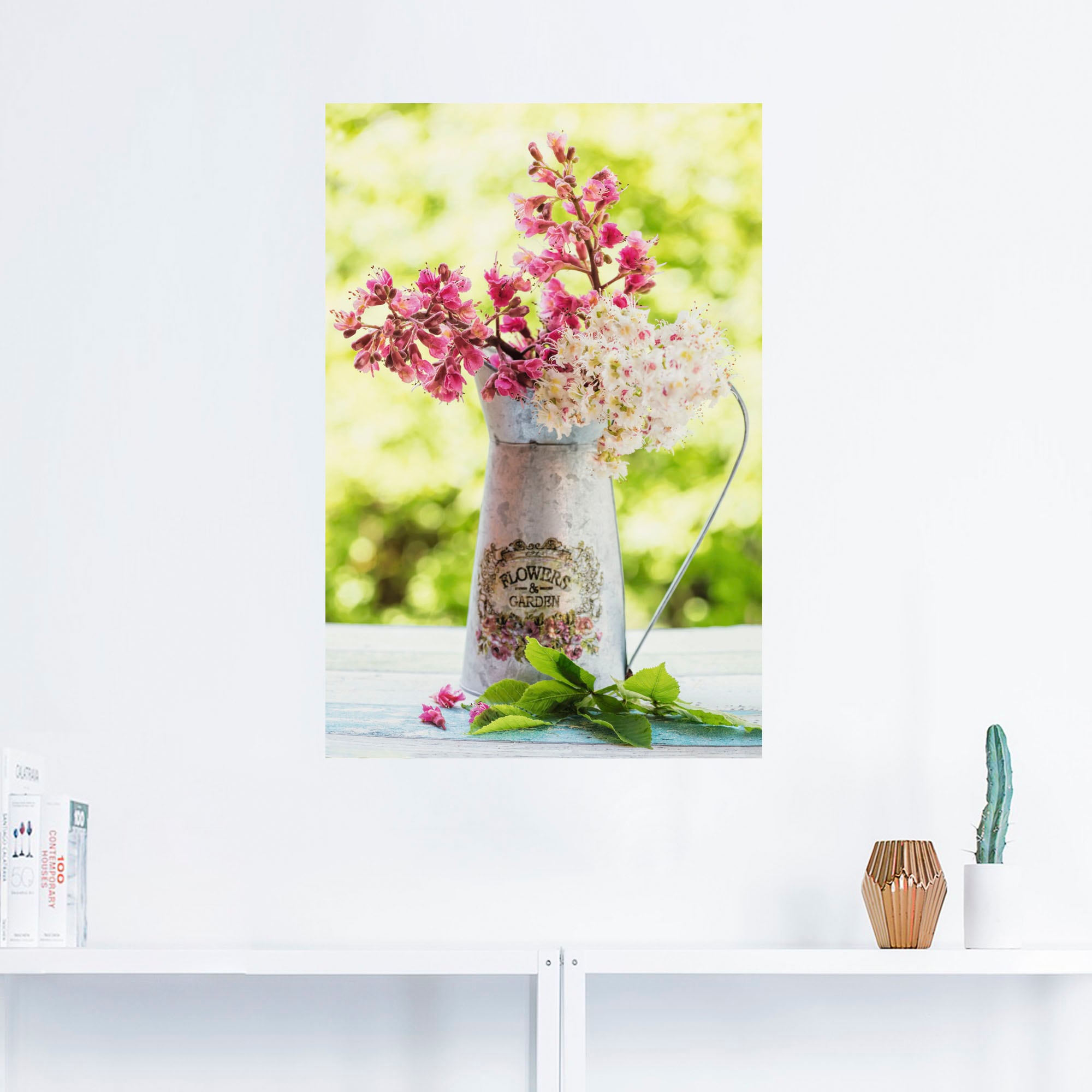 Artland Wandbild »Kastanien Blüten in Krug«, Blumen, (1 St.), als Alubild,  Leinwandbild, Wandaufkleber oder Poster in versch. Größen bestellen | BAUR