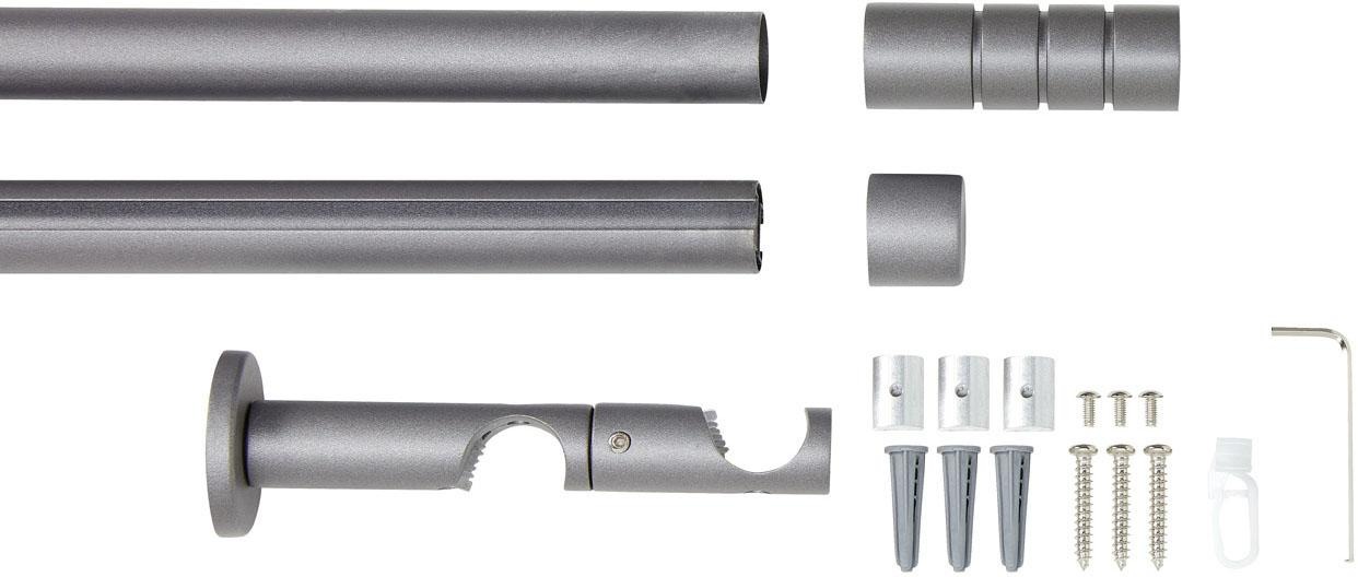 Good Life Kombi-Vorhangstange "Ranura" Ø 20 mm 2 läufig-läufig Fixmaß günstig online kaufen