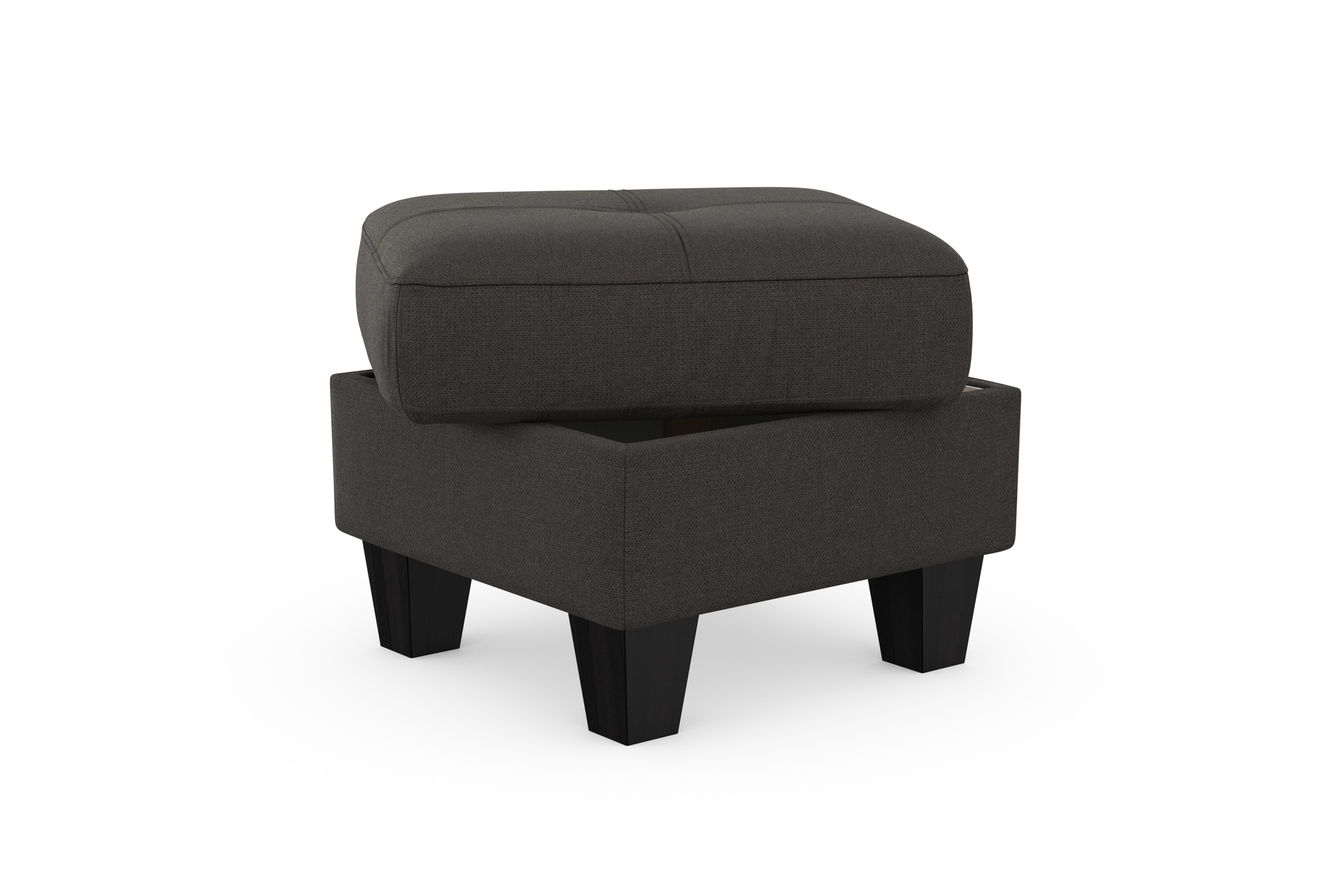 SIT & MORE Belluci Storage Ottoman Dark Gray 3