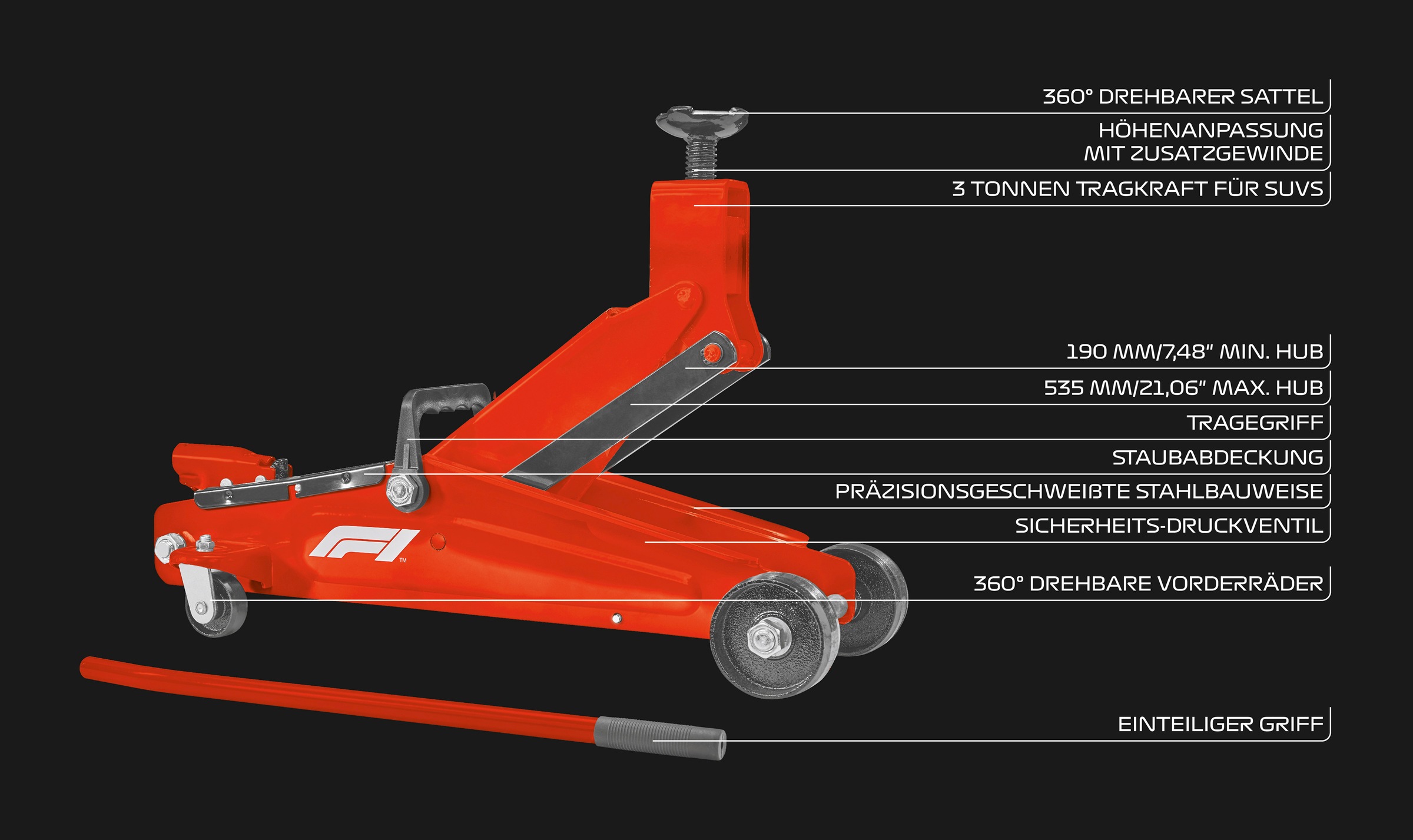 Formula 1 Wagenheber bis | BAUR günstig 3 »FJ300«, t