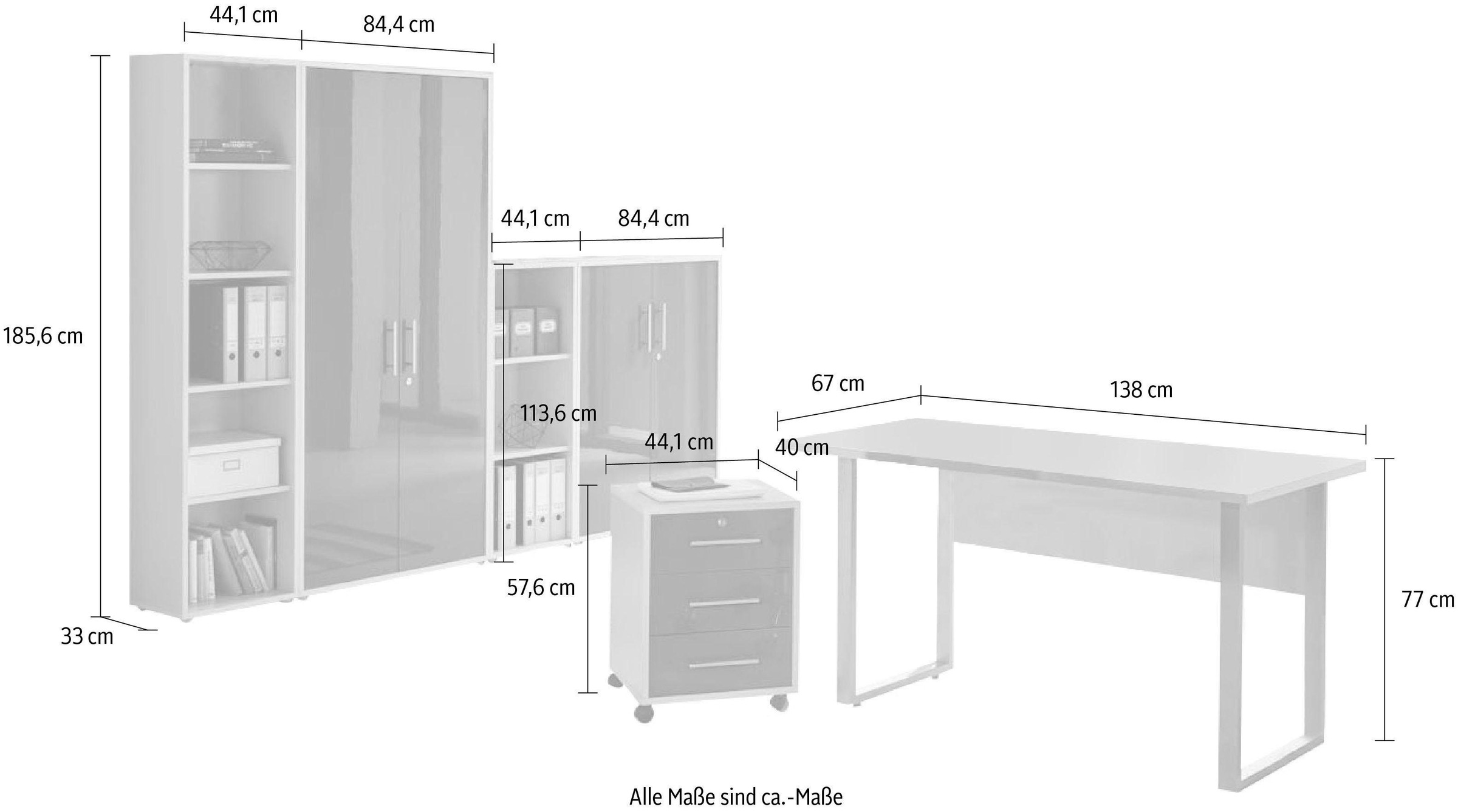 BMG Möbel Büromöbel-Set