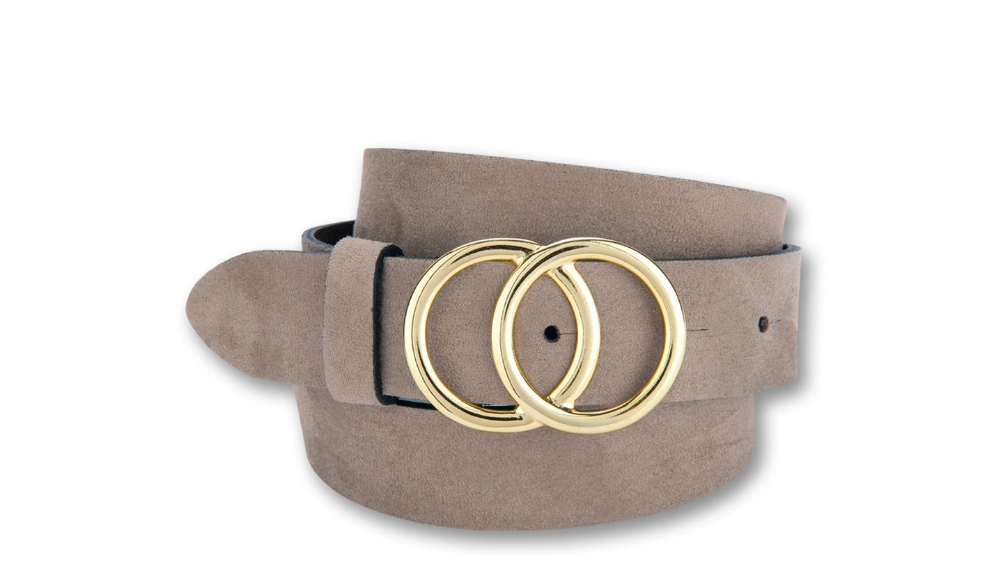 BERND GÖTZ Ledergürtel "Ledergürtel aus Veloursleder mit modischer Goldschl günstig online kaufen