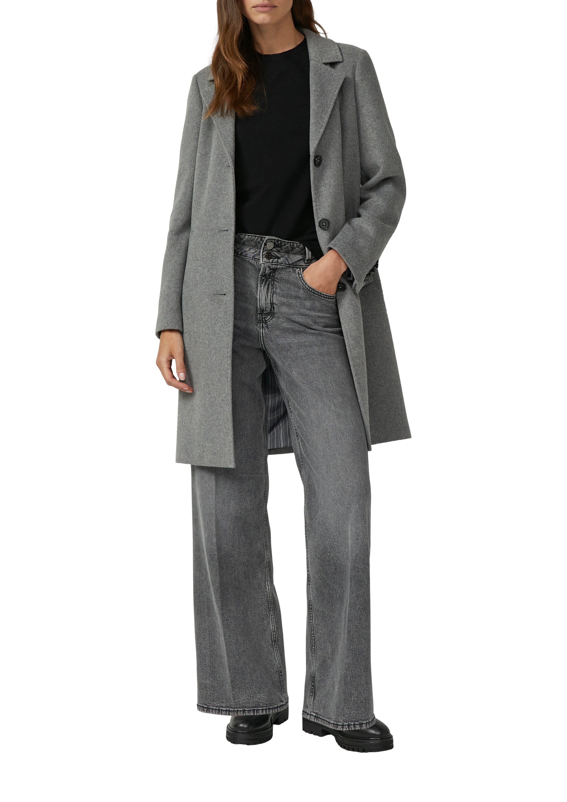 s.Oliver Kurzarmpullover mit Logo Stickerei günstig online kaufen