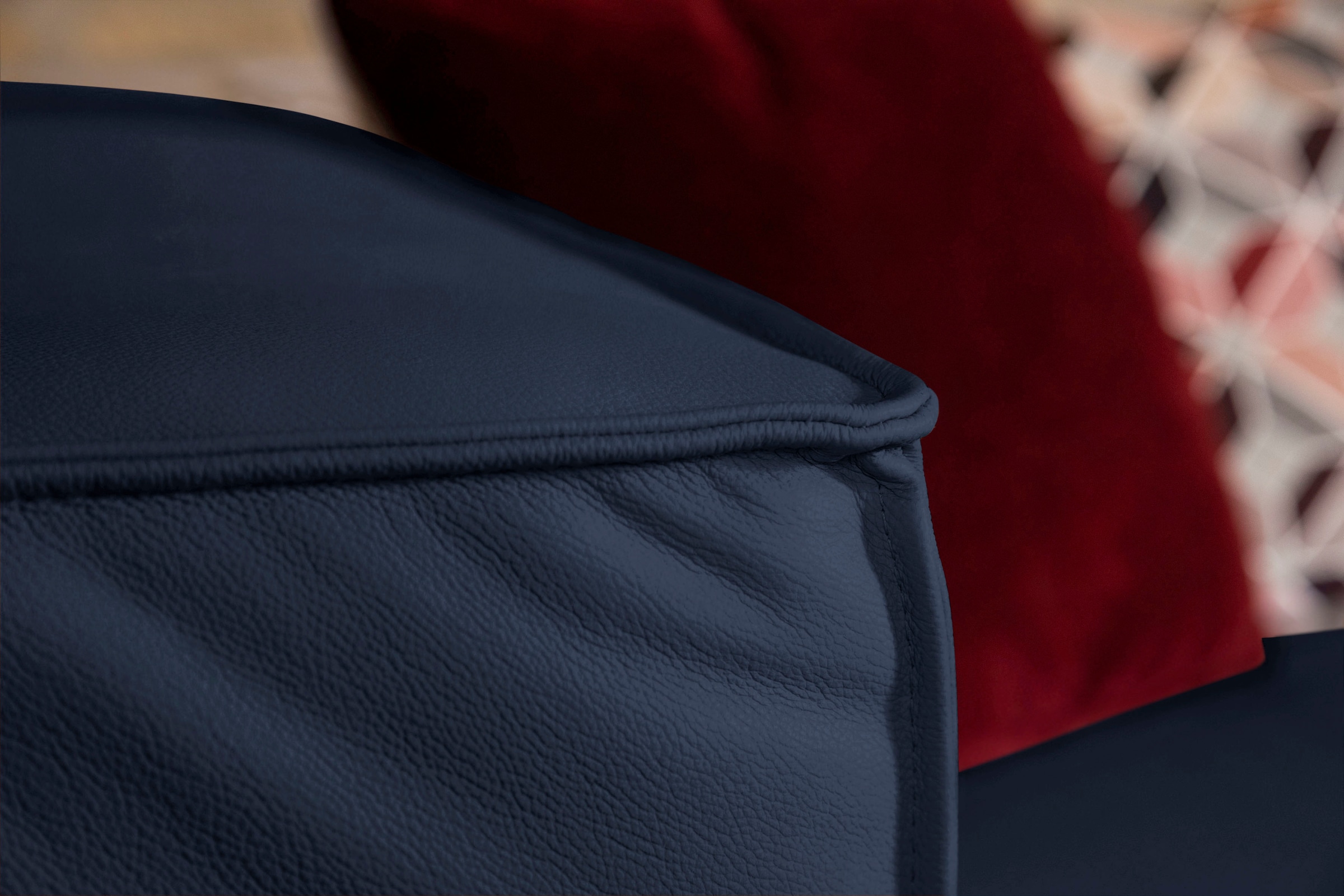 W.SCHILLIG Ecksofa "around-the-block" inklusive Hocker, mit eleganter Biese günstig online kaufen