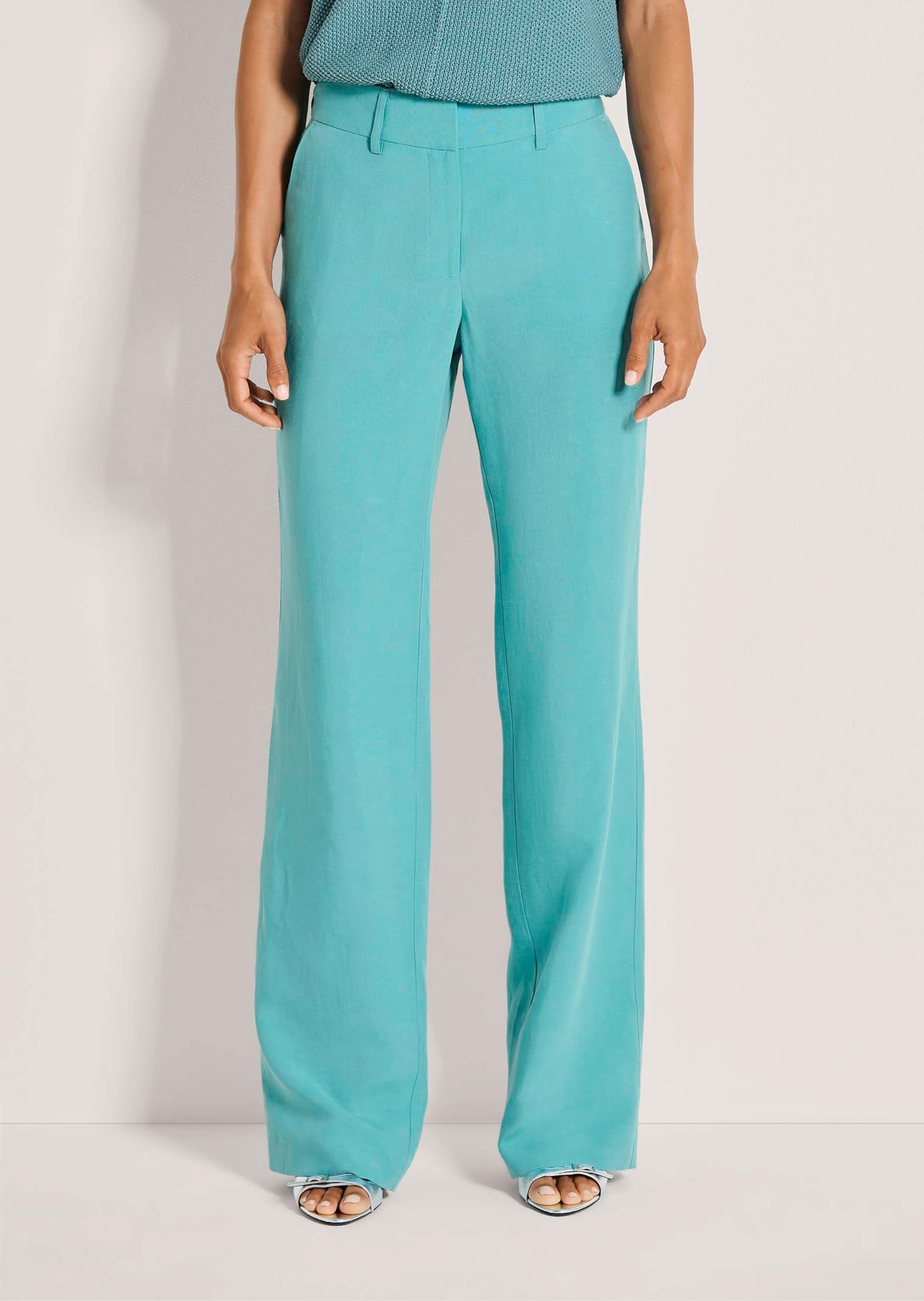 Thumbnail - MADELEINE Stoffhose "Palazzohose Elegante Sommerhose mit weitem Bein"