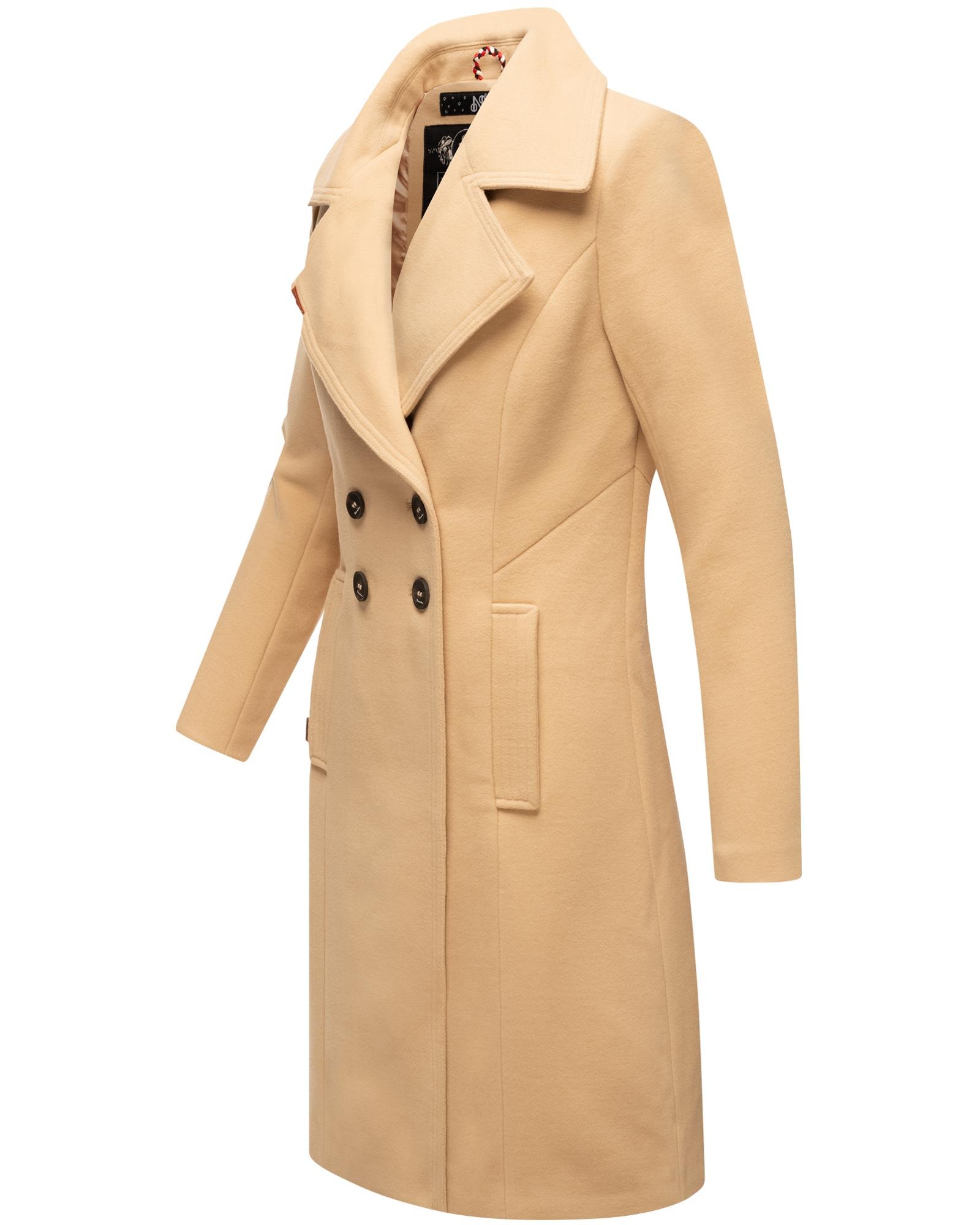 Navahoo Wintermantel »Wooly«, edler Damen Trenchcoat in Wollmantel-Optik