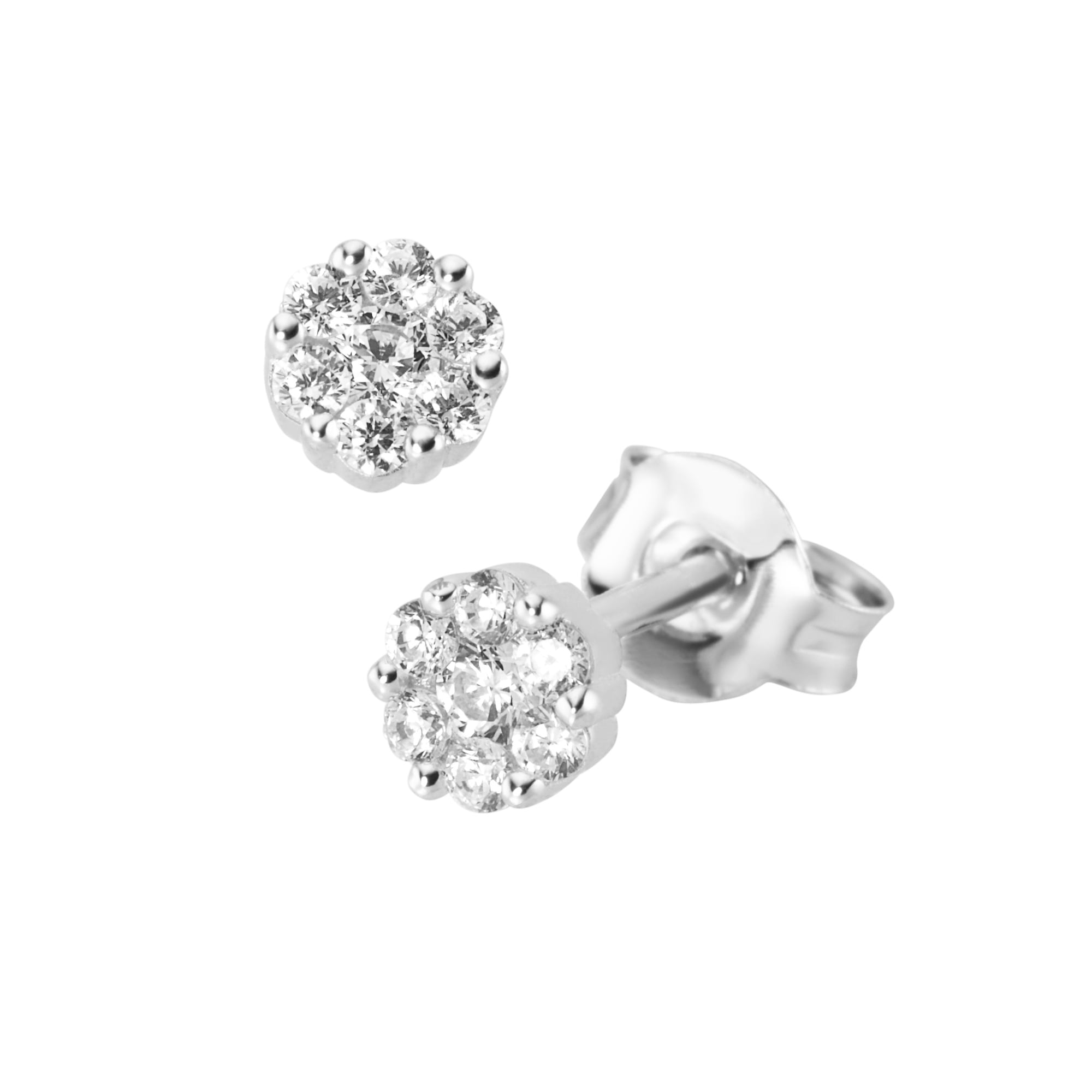 Smart Jewel Paar auskarai »Blüte Zirkonia Steine S...