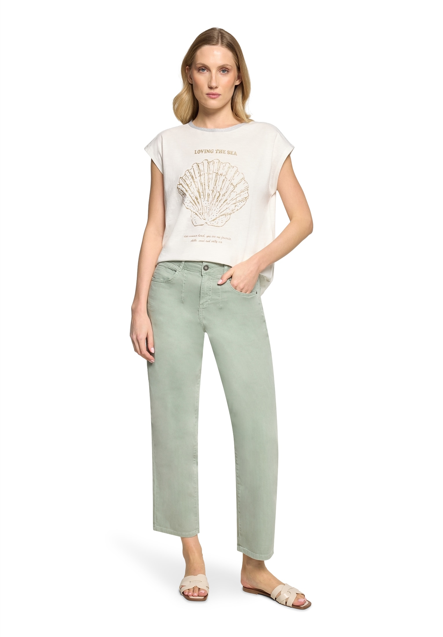 Cartoon Ankle-Jeans »Damen mit Waschung«