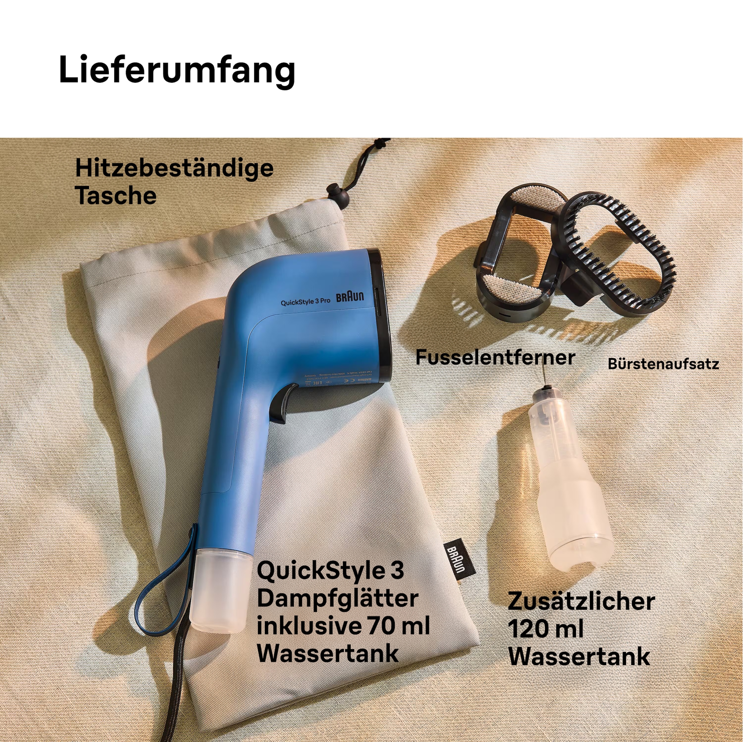 Braun Dampfbürste »QuickStyle GS 3024 BL« 1100 W