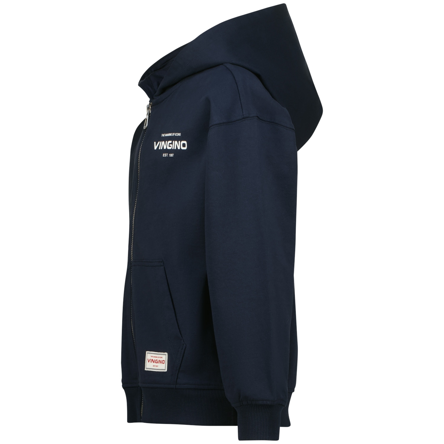 Vingino Kapuzensweatjacke mit Print udn Reißverschluss, für boys