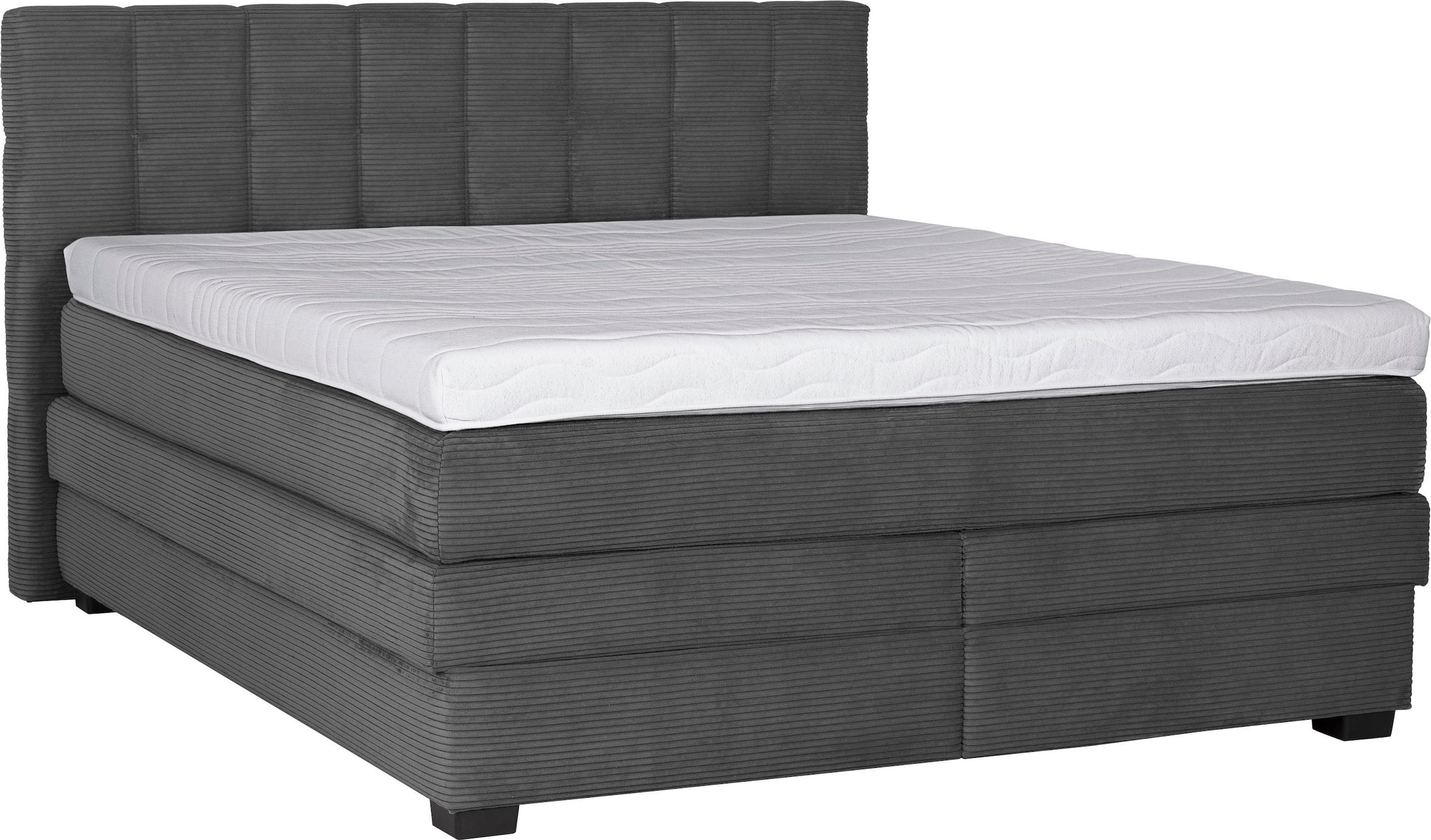 Die PlanBar Boxspringbett »OC-ON21088« inkl. Matratzen u. Bonellfederkern Unterbau, Stauraum, 160/180x200cm