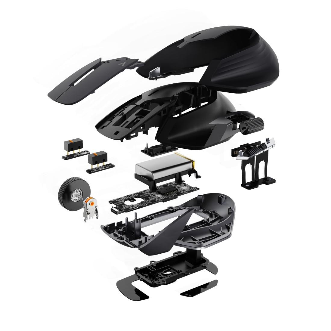 Rapoo Gaming-Maus »VT0PRO 4K+8K«, Funk-kabelgebunden, Ergonomisch, 160 h Akkulaufzeit, 7 DPI-Stufen