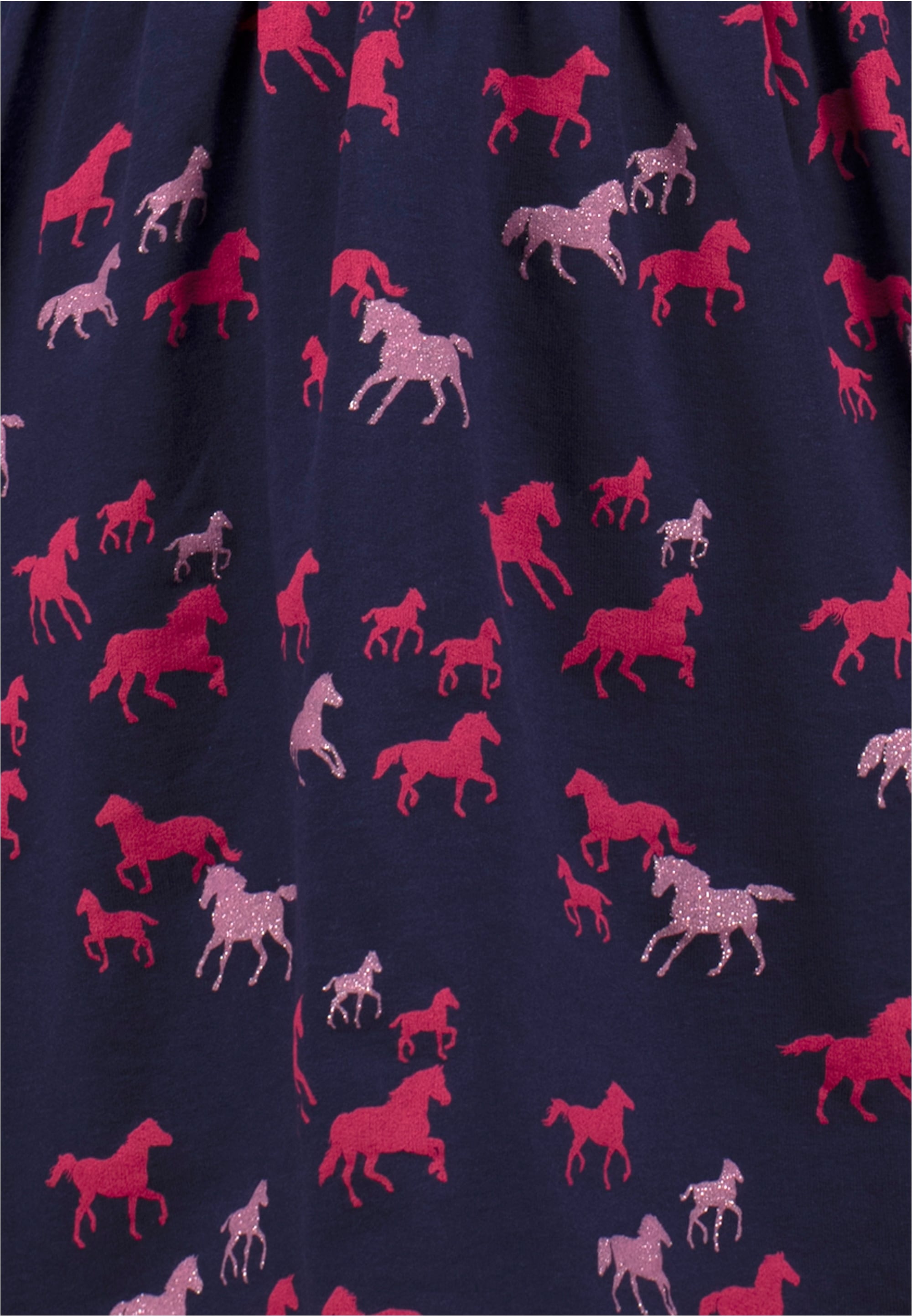 SALT AND PEPPER Jerseykleid »AOP Glitter Horse«, mit glitzerndem Pferdeprint