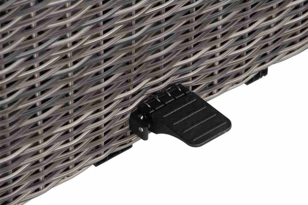 Siena Garden Gartentisch »CORIDO Lift-Tisch 130x75cm charcoal grey« Aluminiumgestell matt anthrazit, Tischplatte aus Keramik, washed grey