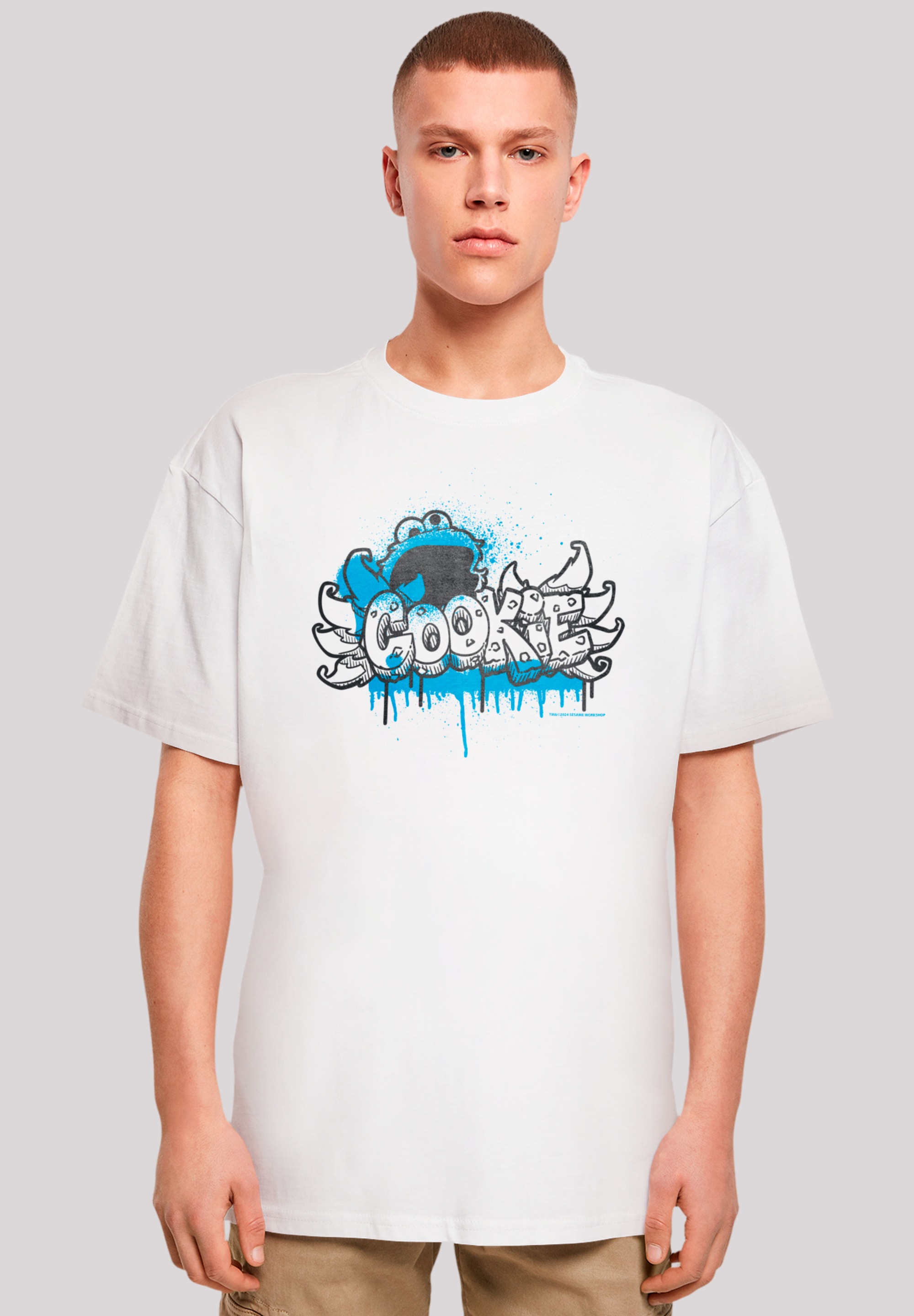 F4NT4STIC T-Shirt "Sesamstraße Cookie Fingers Graffiti", Premium Qualität, günstig online kaufen