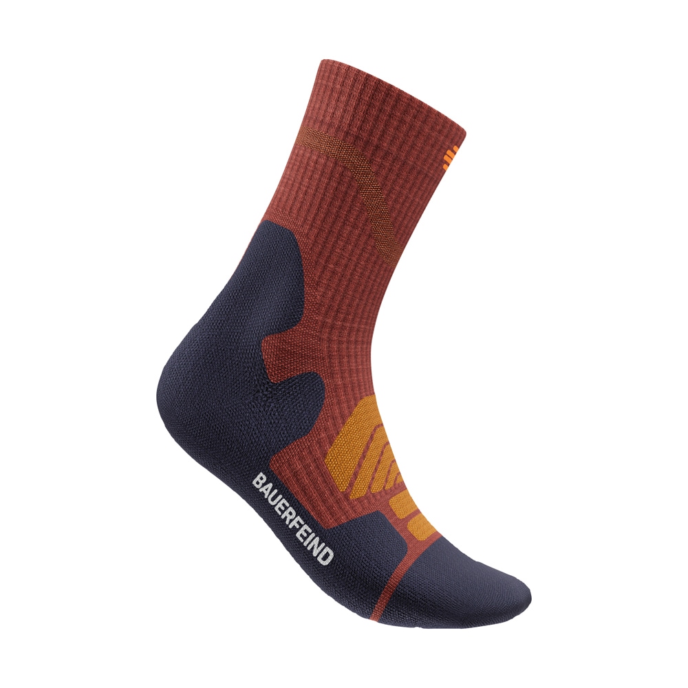 Bauerfeind Sportsocken "OUTDOOR MERINO MID CUT SOCKS" mit Komfortzonen